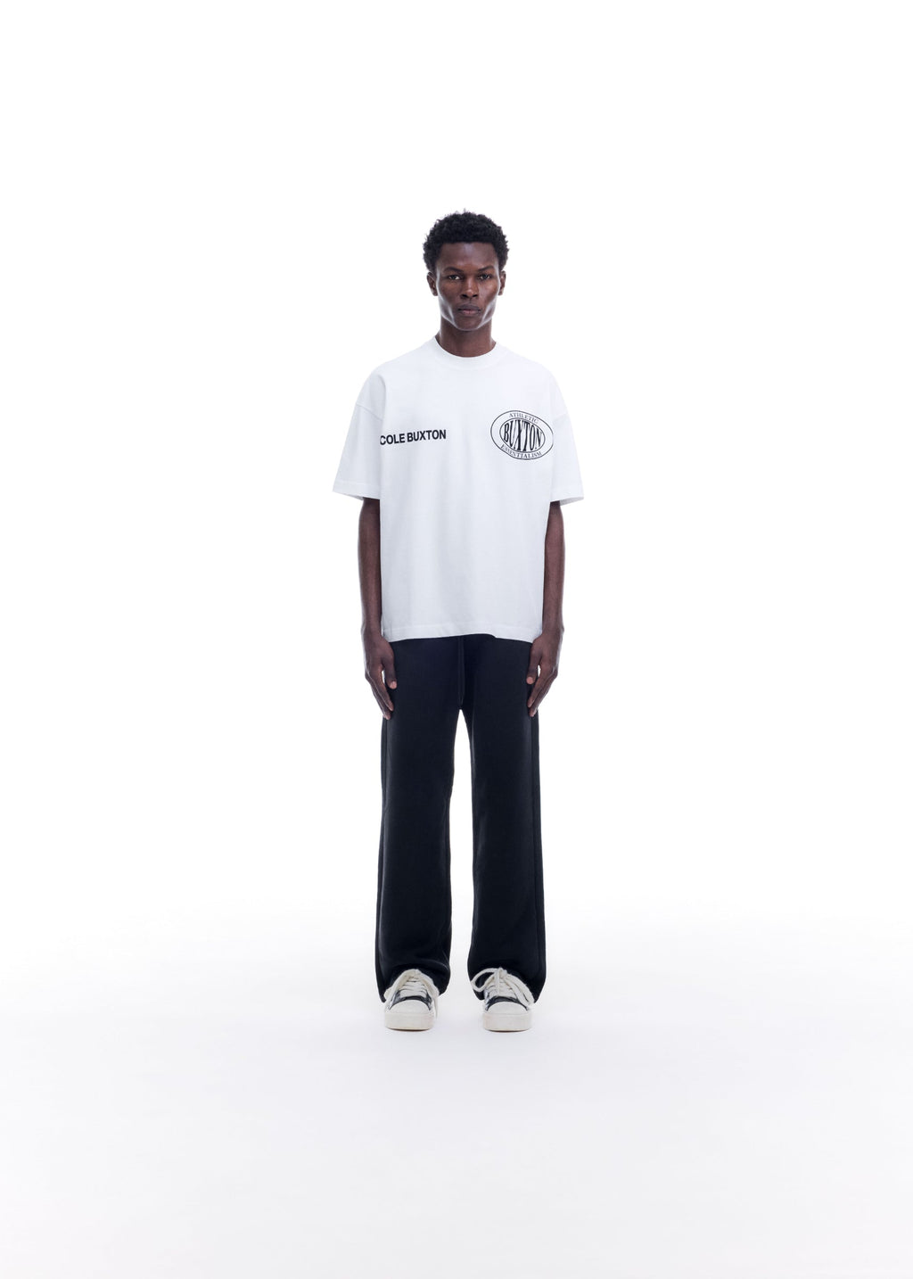 DOUBLE LOGO SPORTS T-SHIRT - WHITE