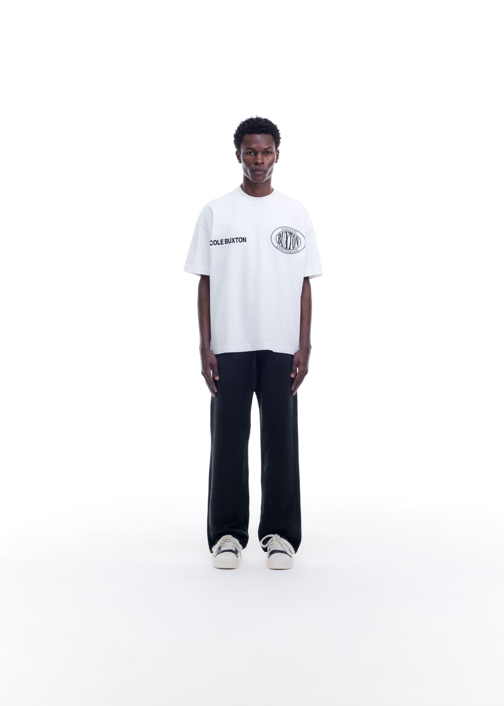 DOUBLE LOGO SPORTS T-SHIRT - WHITE