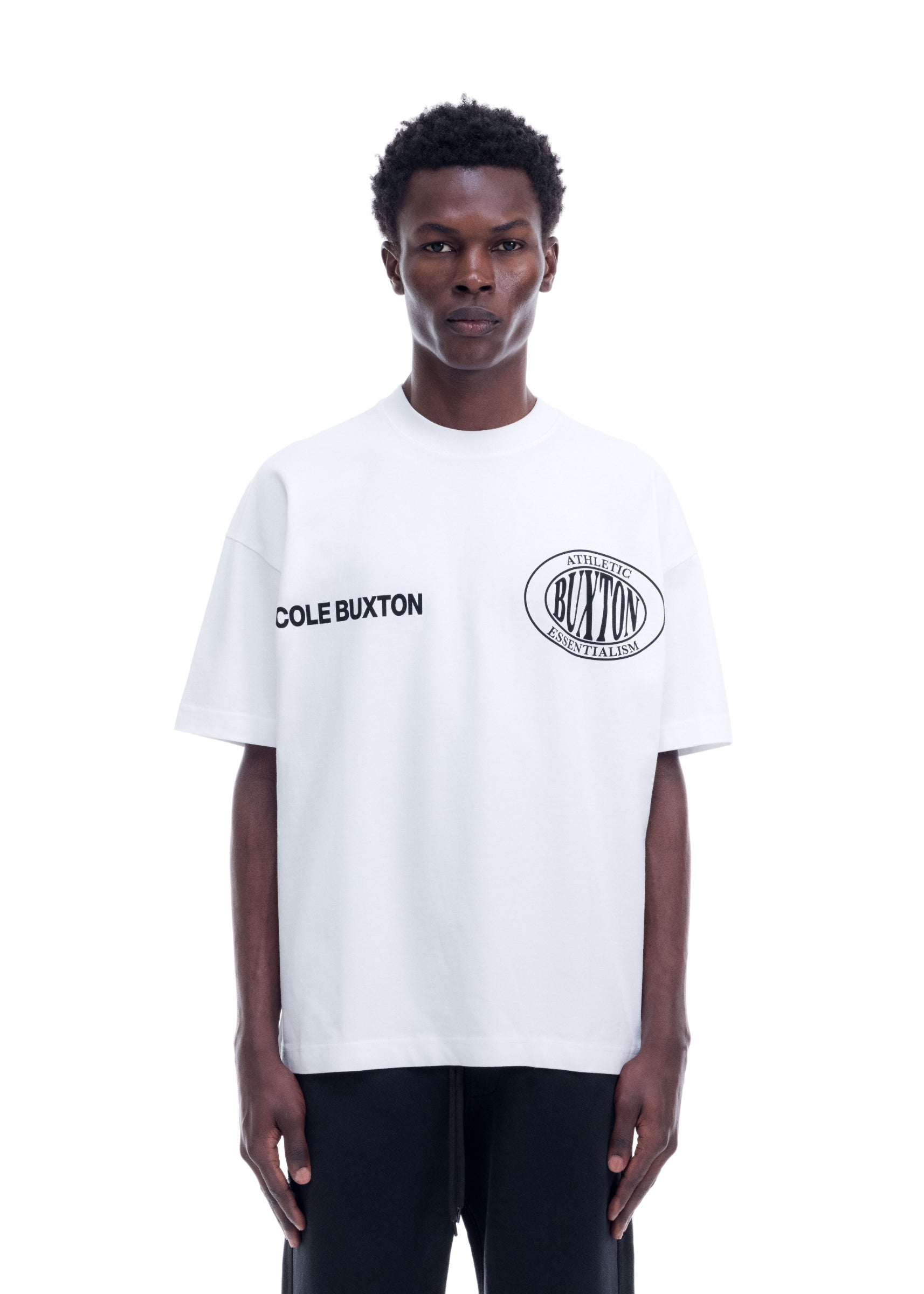 DOUBLE LOGO SPORTS T-SHIRT - WHITE