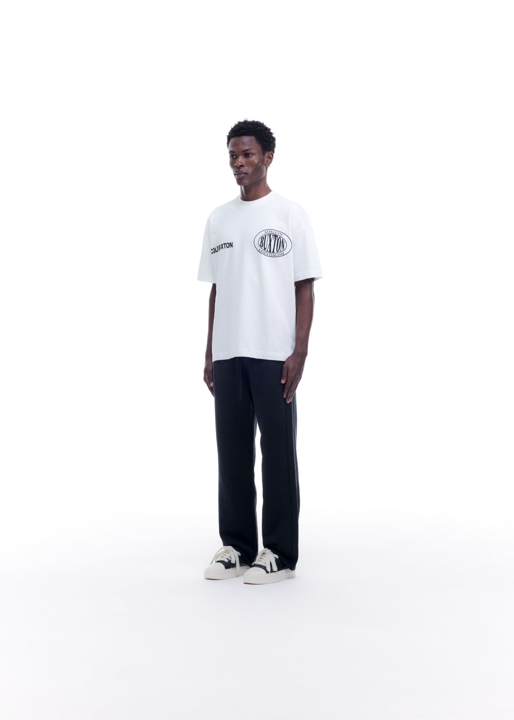 DOUBLE LOGO SPORTS T-SHIRT - WHITE
