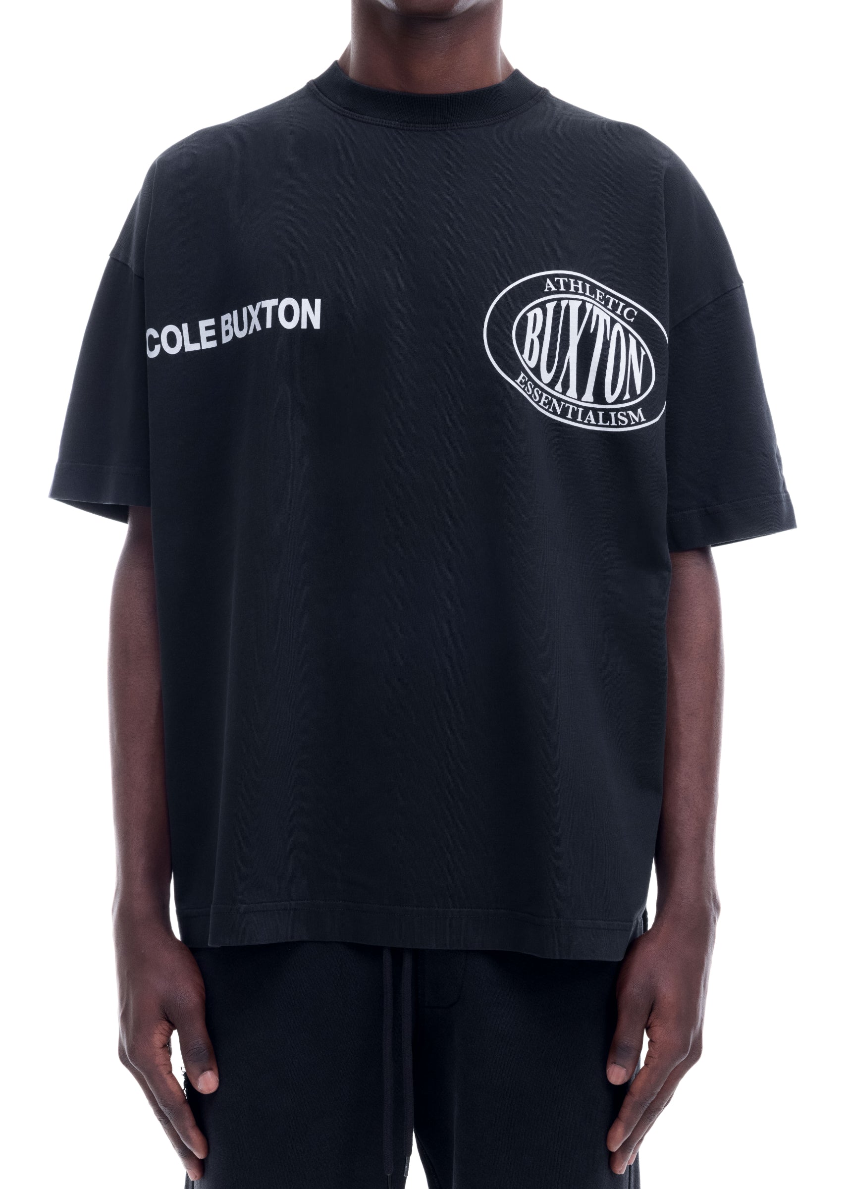 DOUBLE LOGO SPORTS T-SHIRT - VINTAGE BLACK