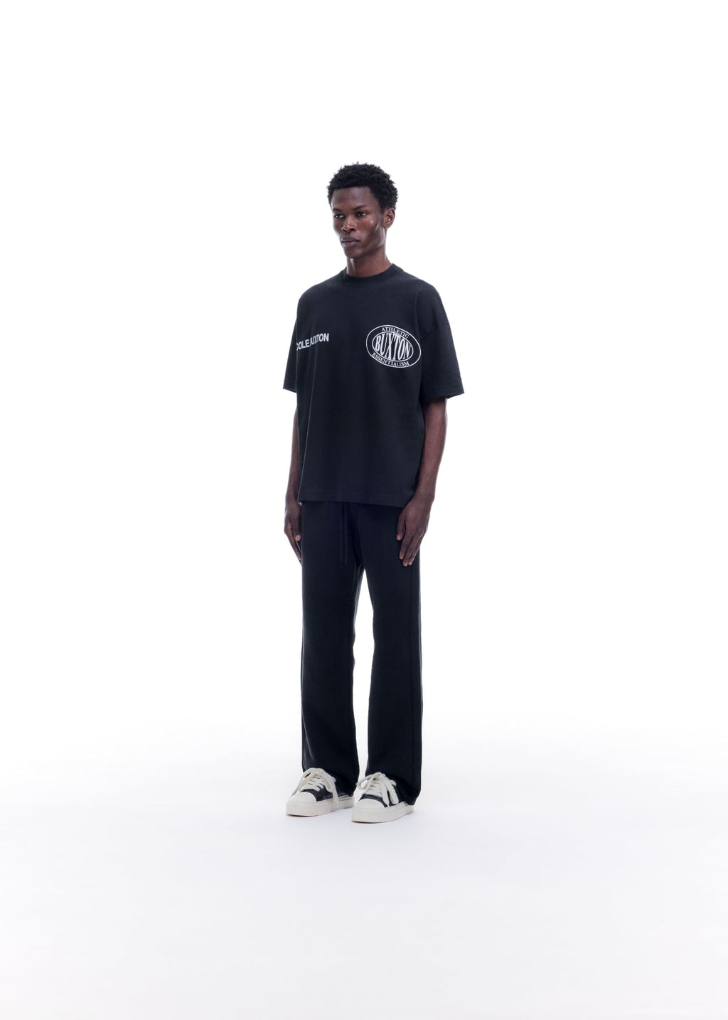 DOUBLE LOGO SPORTS T-SHIRT - VINTAGE BLACK