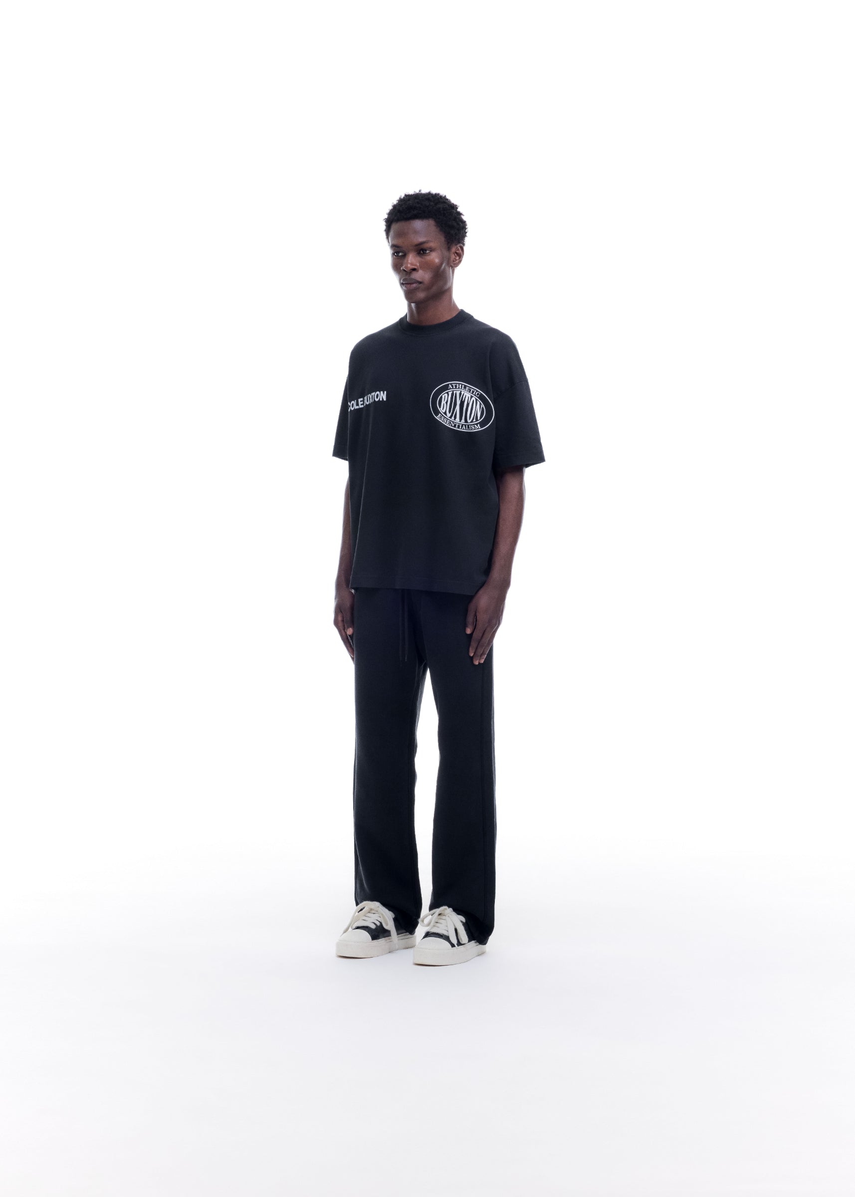 DOUBLE LOGO SPORTS T-SHIRT - VINTAGE BLACK