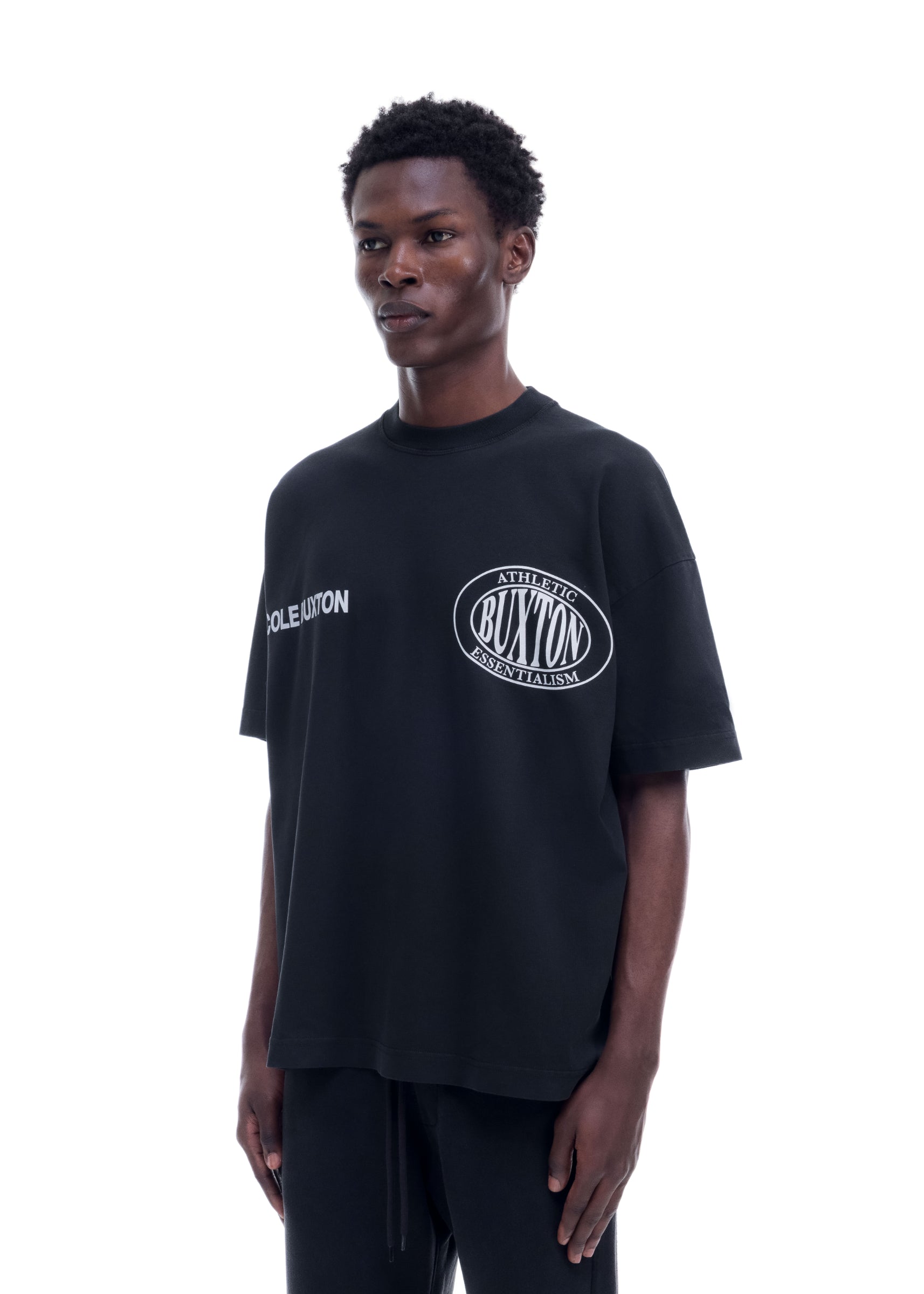 DOUBLE LOGO SPORTS T-SHIRT - VINTAGE BLACK