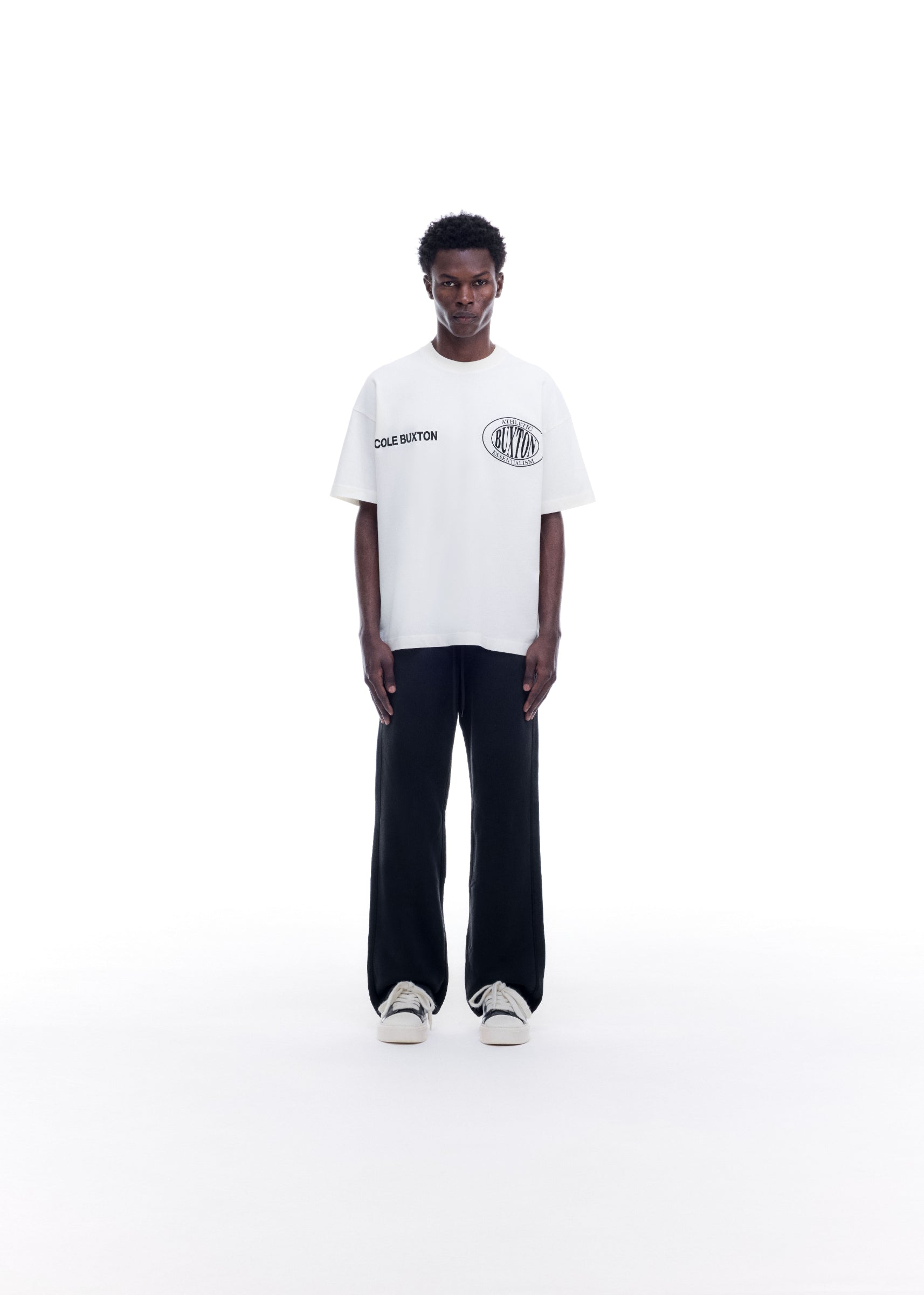 DOUBLE LOGO SPORTS T-SHIRT - VINTAGE WHITE