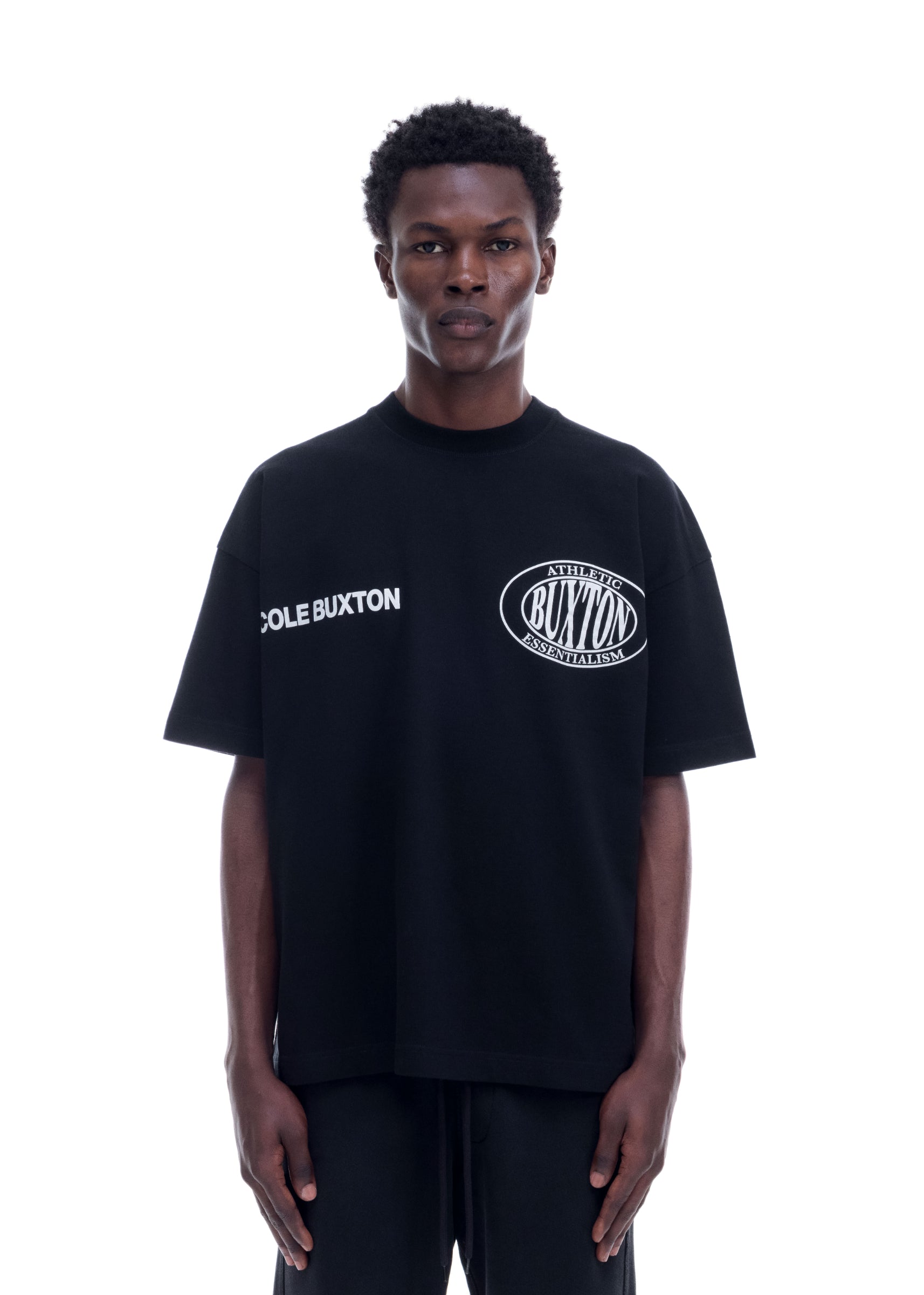 DOUBLE LOGO SPORTS T-SHIRT - BLACK