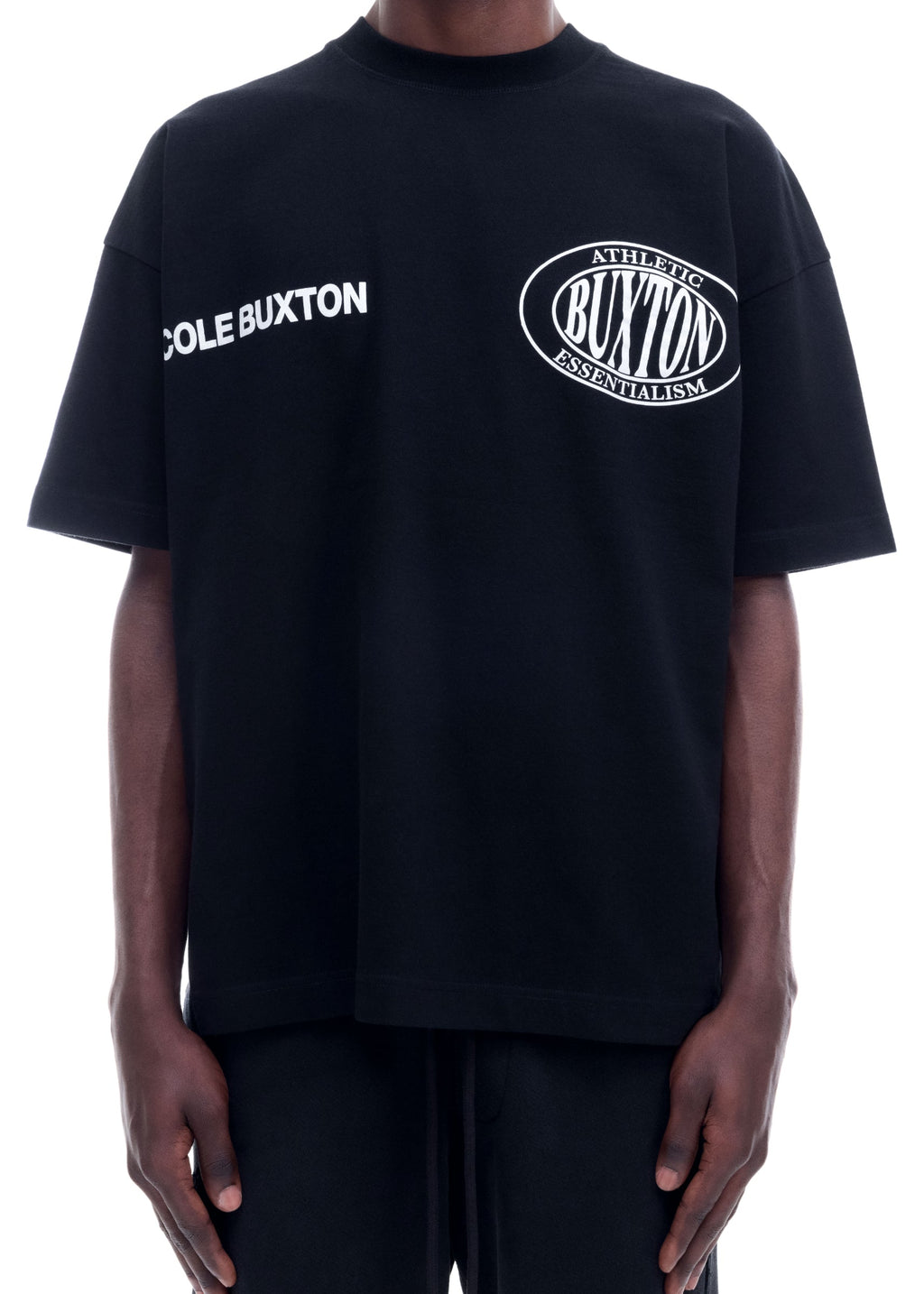 DOUBLE LOGO SPORTS T-SHIRT - BLACK