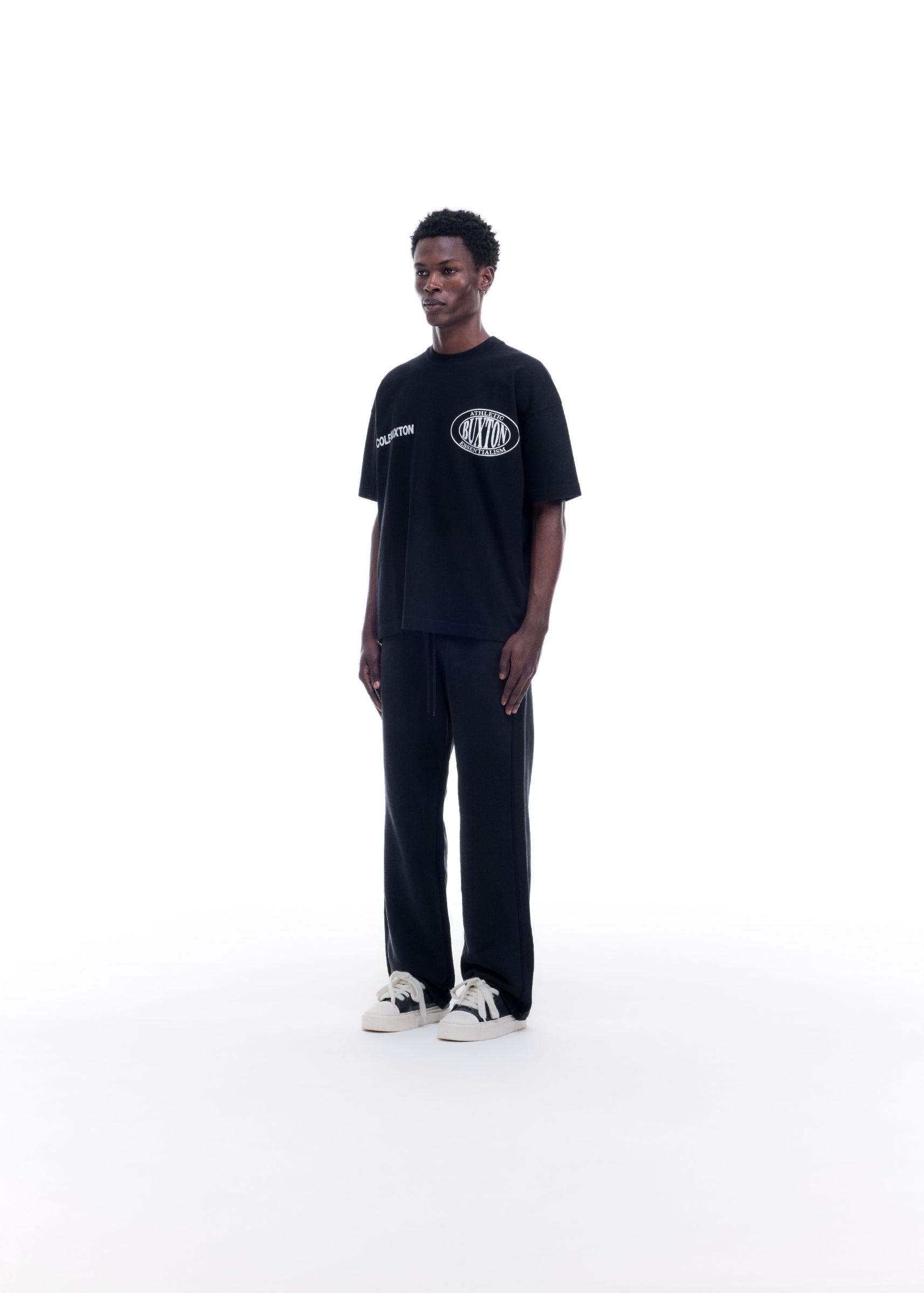 DOUBLE LOGO SPORTS T-SHIRT - BLACK