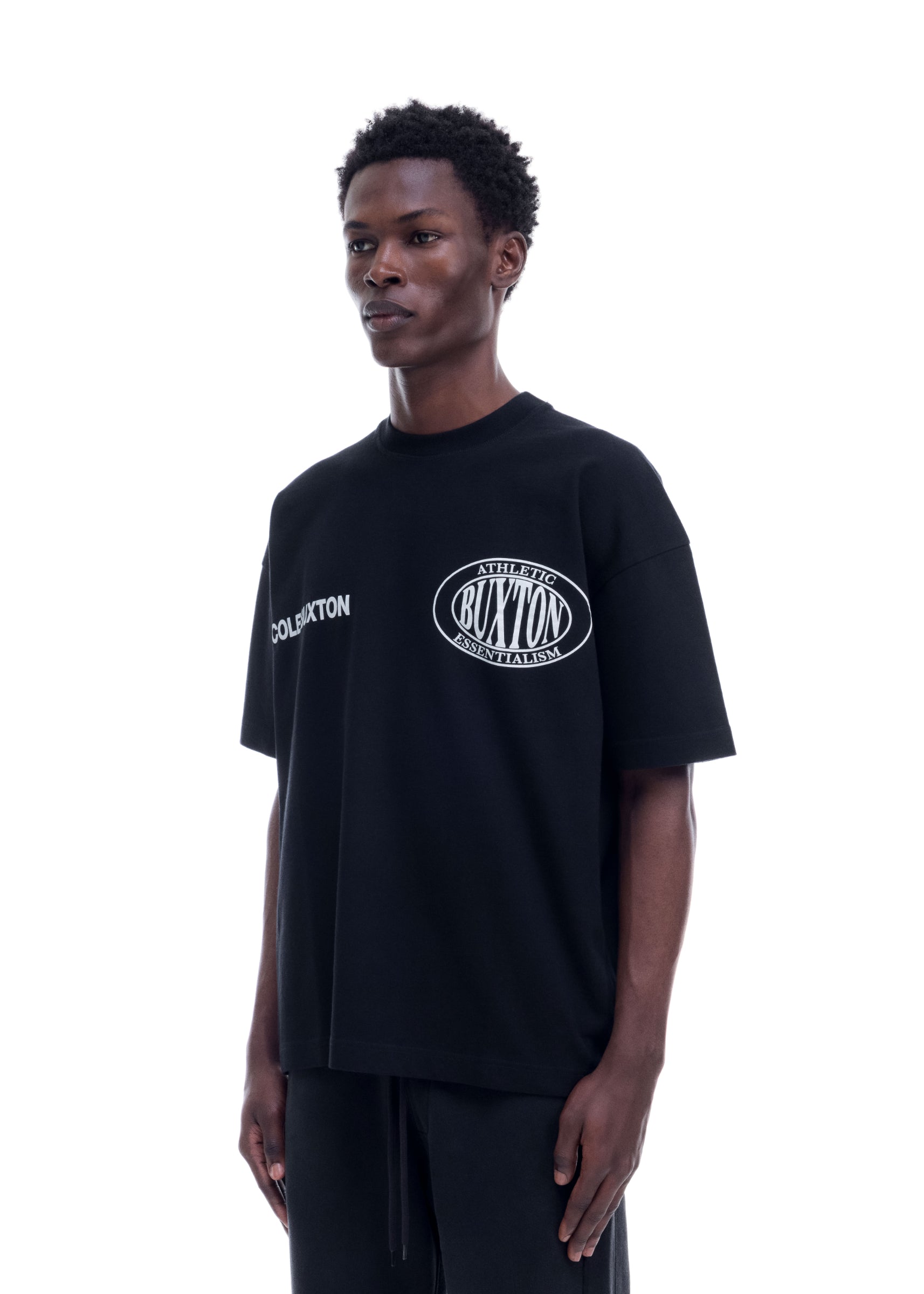 DOUBLE LOGO SPORTS T-SHIRT - BLACK