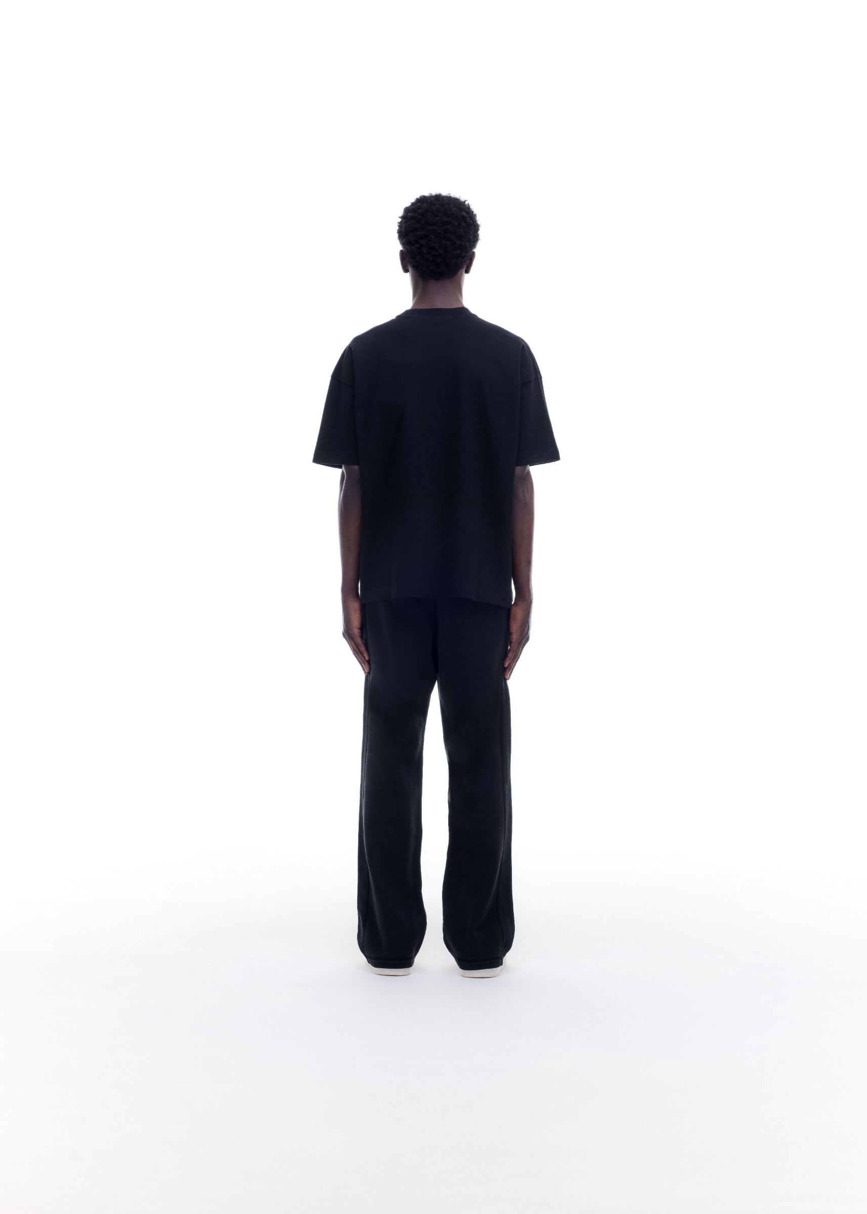 DOUBLE LOGO SPORTS T-SHIRT - BLACK