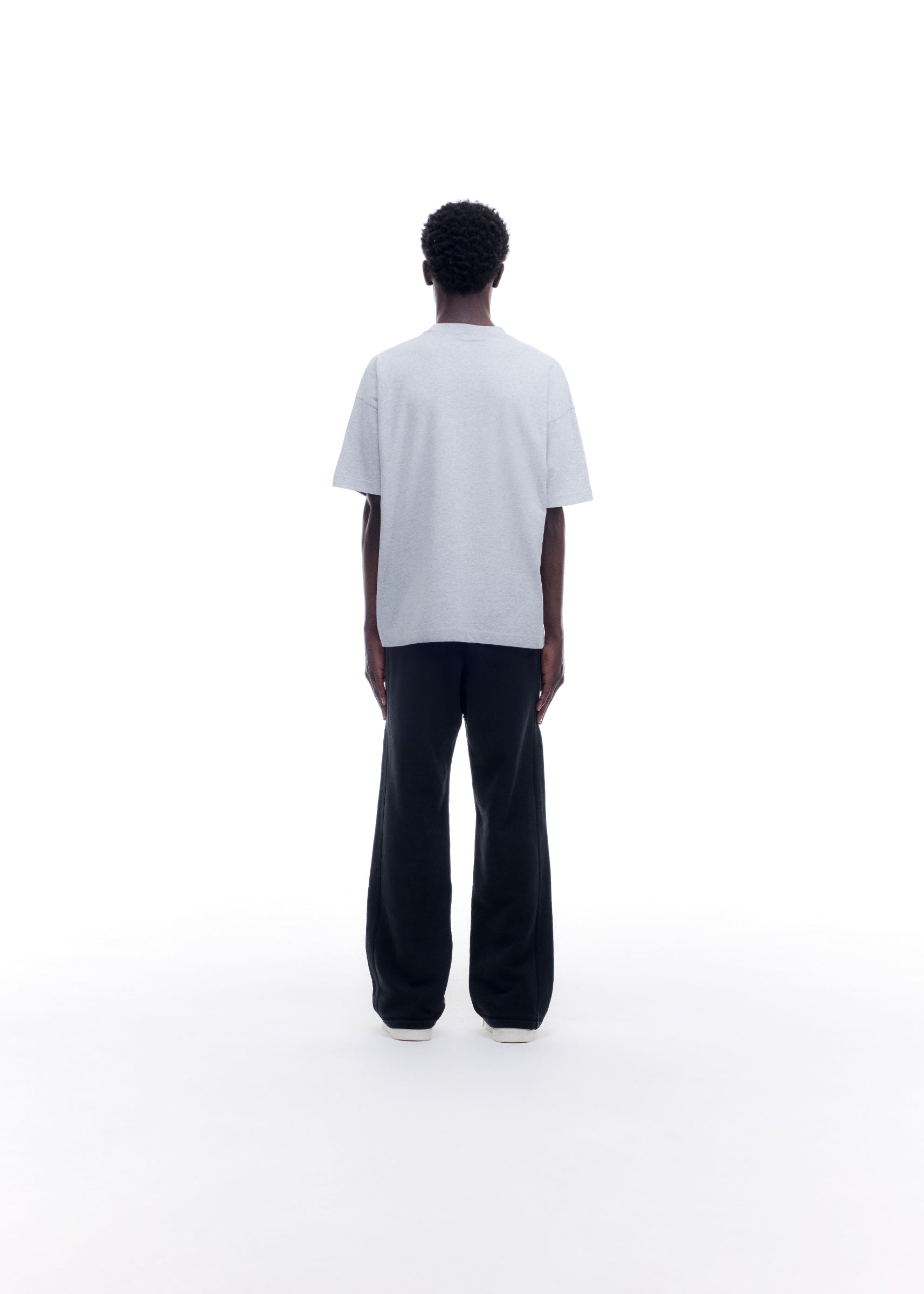 DOUBLE LOGO SPORTS T-SHIRT - GREY MARL