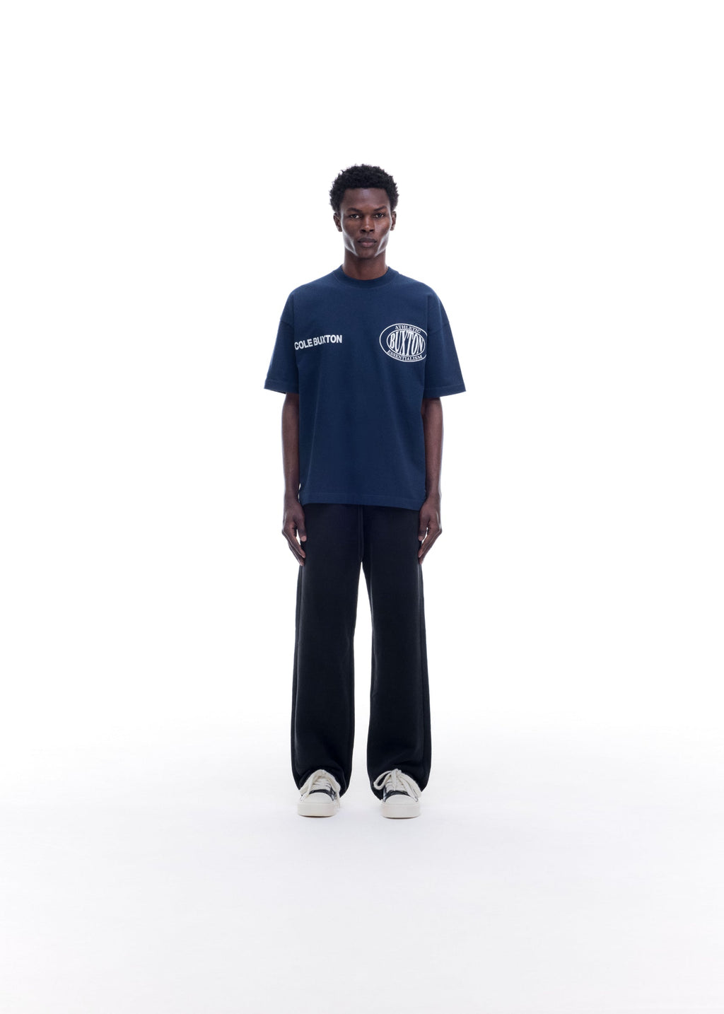 DOUBLE LOGO SPORTS T-SHIRT - NAVY