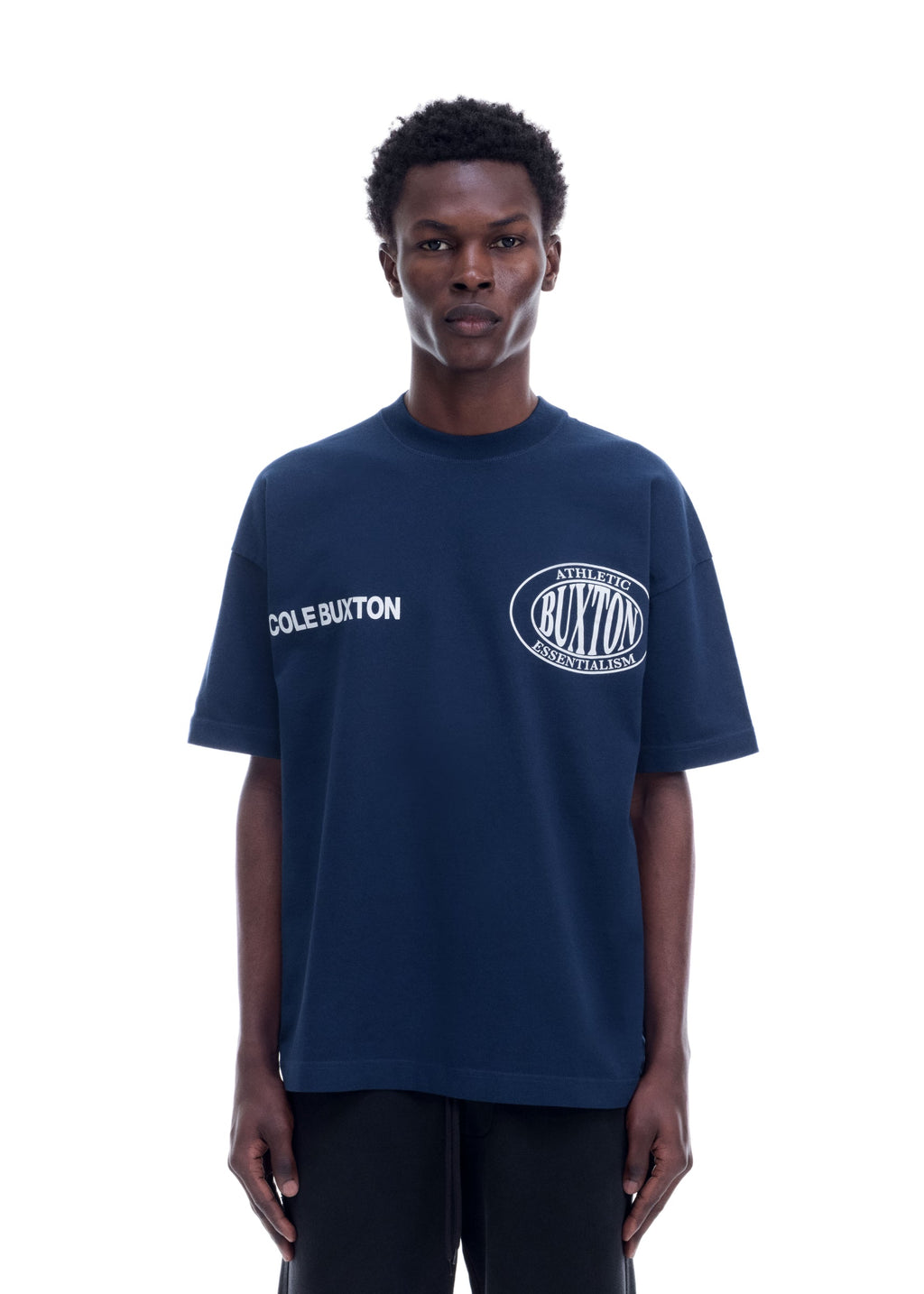 DOUBLE LOGO SPORTS T-SHIRT - NAVY