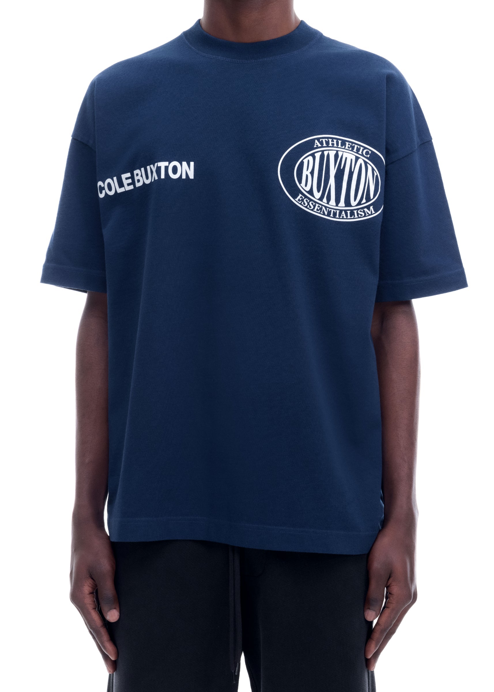 DOUBLE LOGO SPORTS T-SHIRT - NAVY