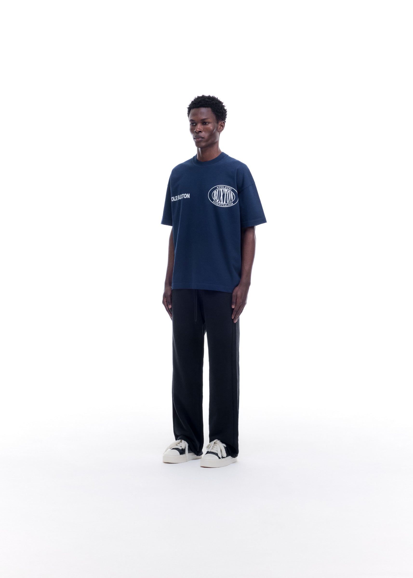 DOUBLE LOGO SPORTS T-SHIRT - NAVY
