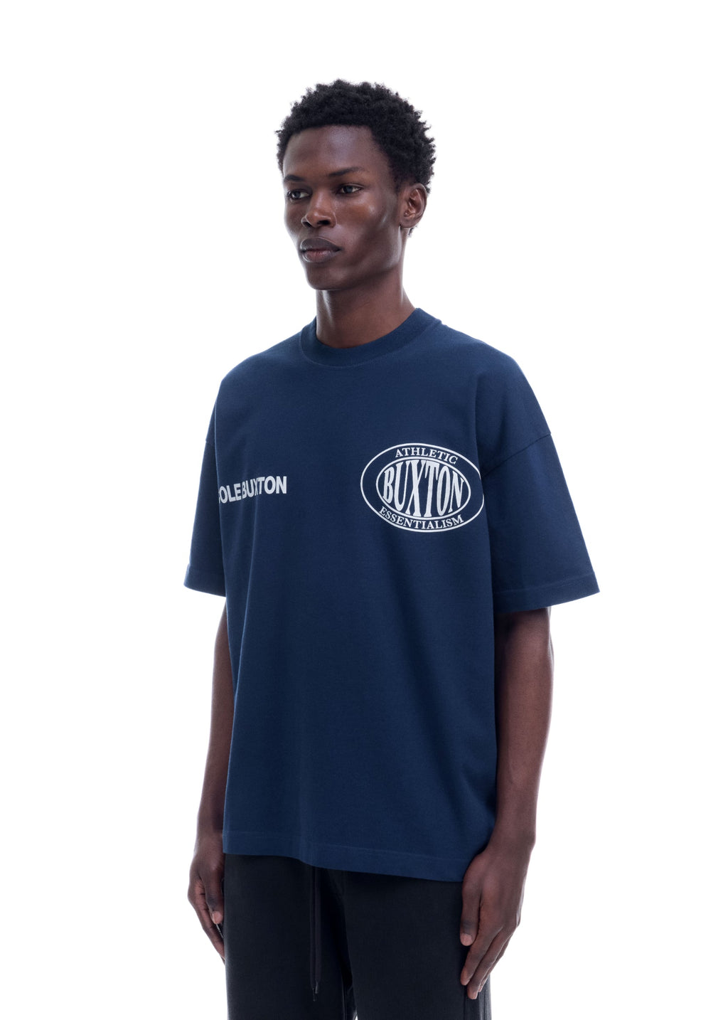 DOUBLE LOGO SPORTS T-SHIRT - NAVY