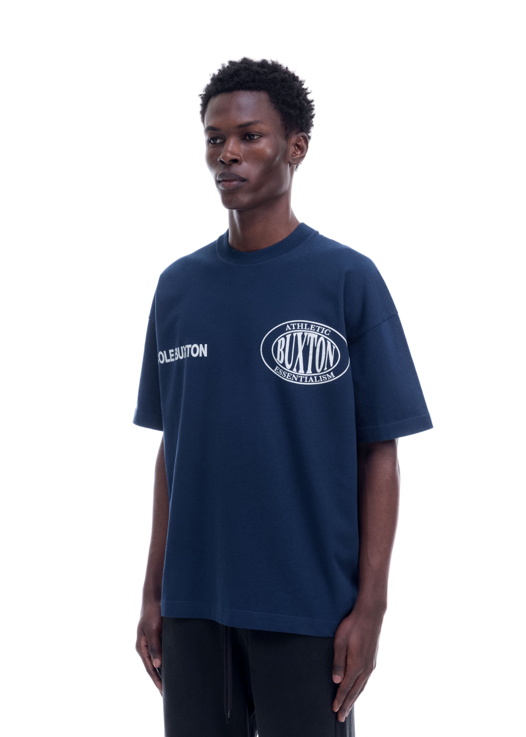 DOUBLE LOGO SPORTS T-SHIRT - NAVY