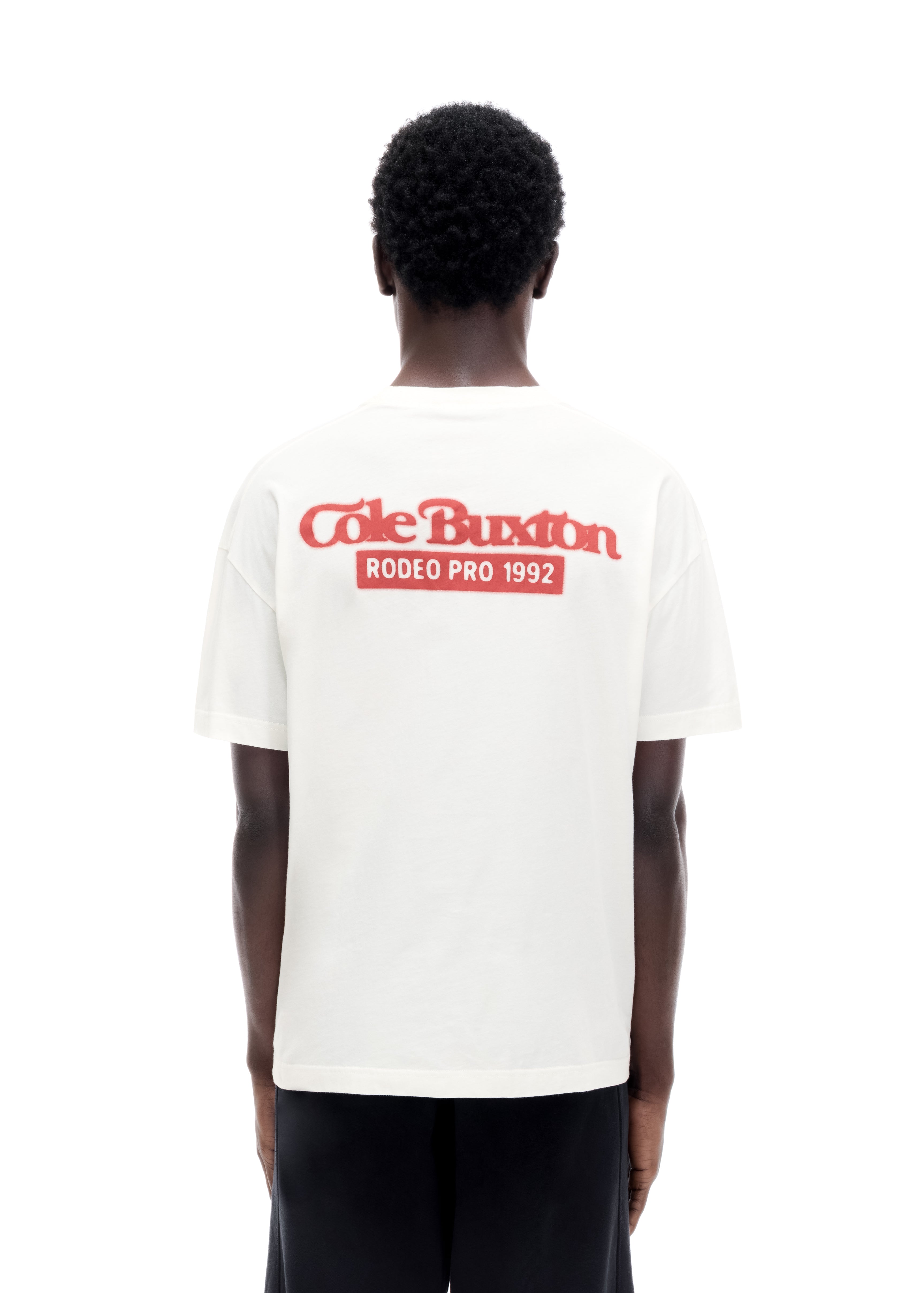 RODEO PRO T-SHIRT - VINTAGE WHITE/RED