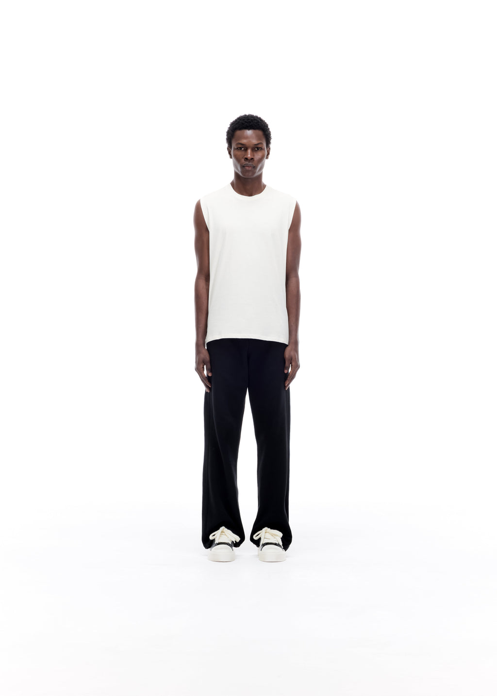 COLE BUXTON SPORT CUT OFF VEST - VINTAGE WHITE