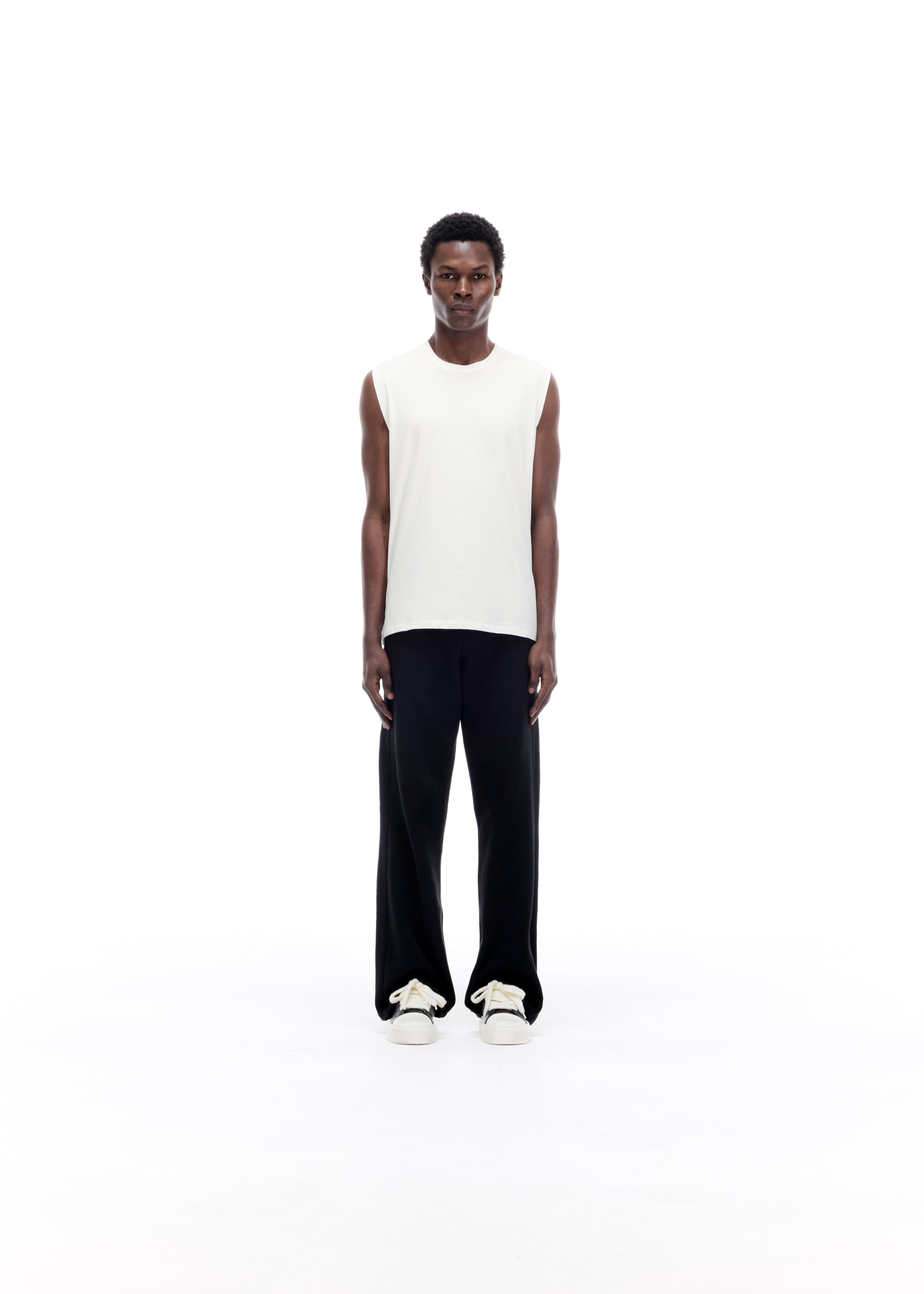 COLE BUXTON SPORT CUT OFF VEST - VINTAGE WHITE