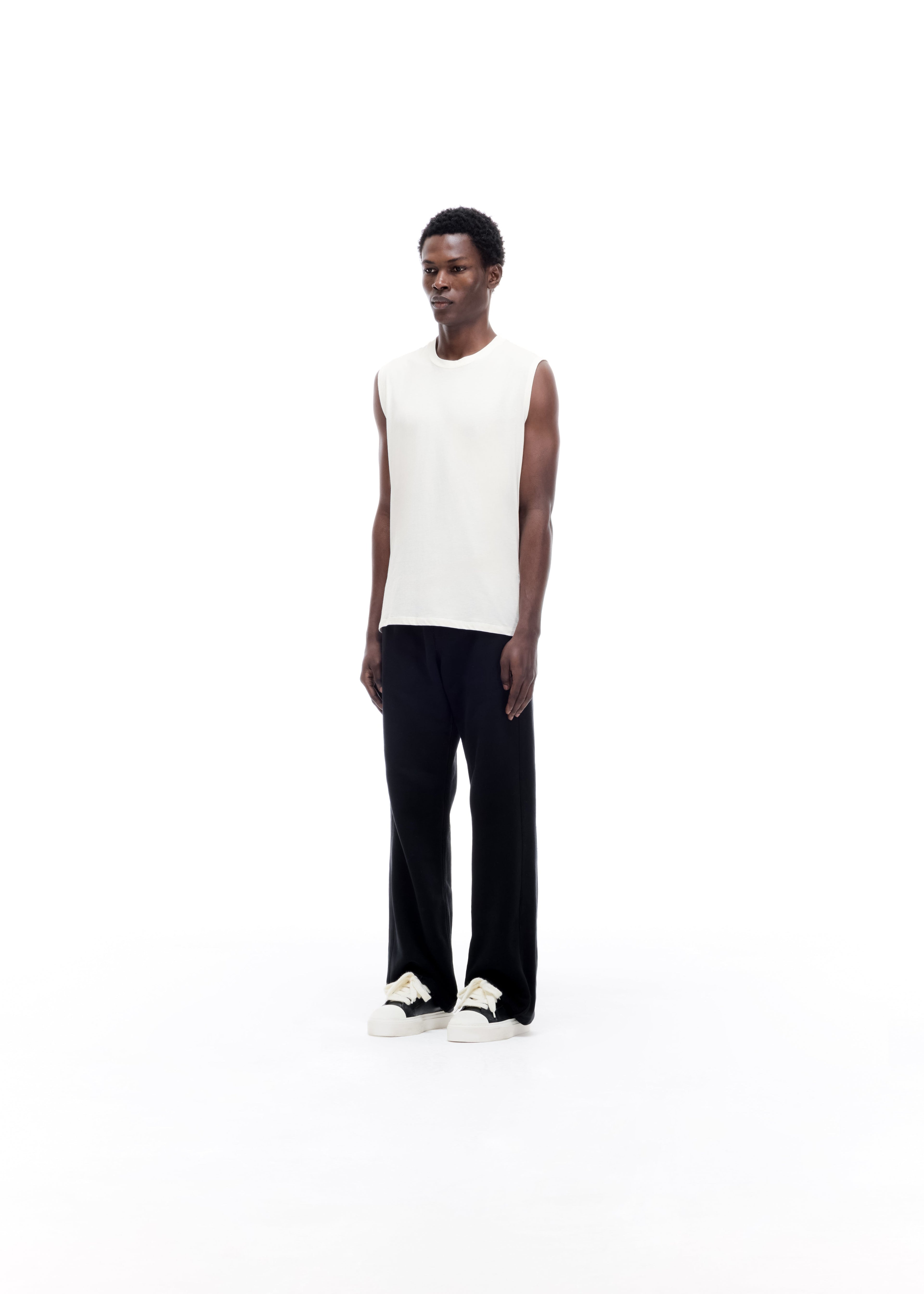 COLE BUXTON SPORT CUT OFF VEST - VINTAGE WHITE