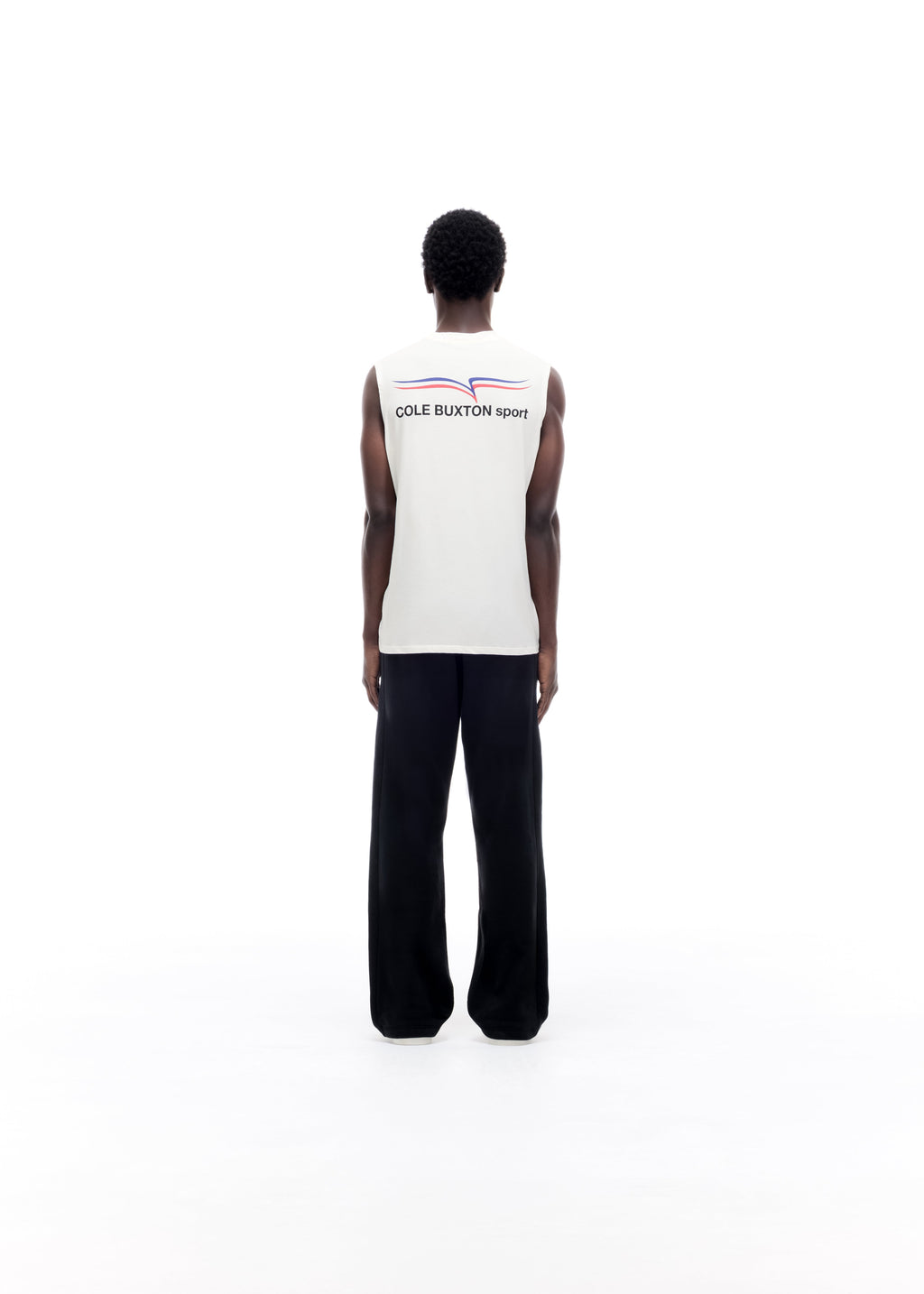 COLE BUXTON SPORT CUT OFF VEST - VINTAGE WHITE