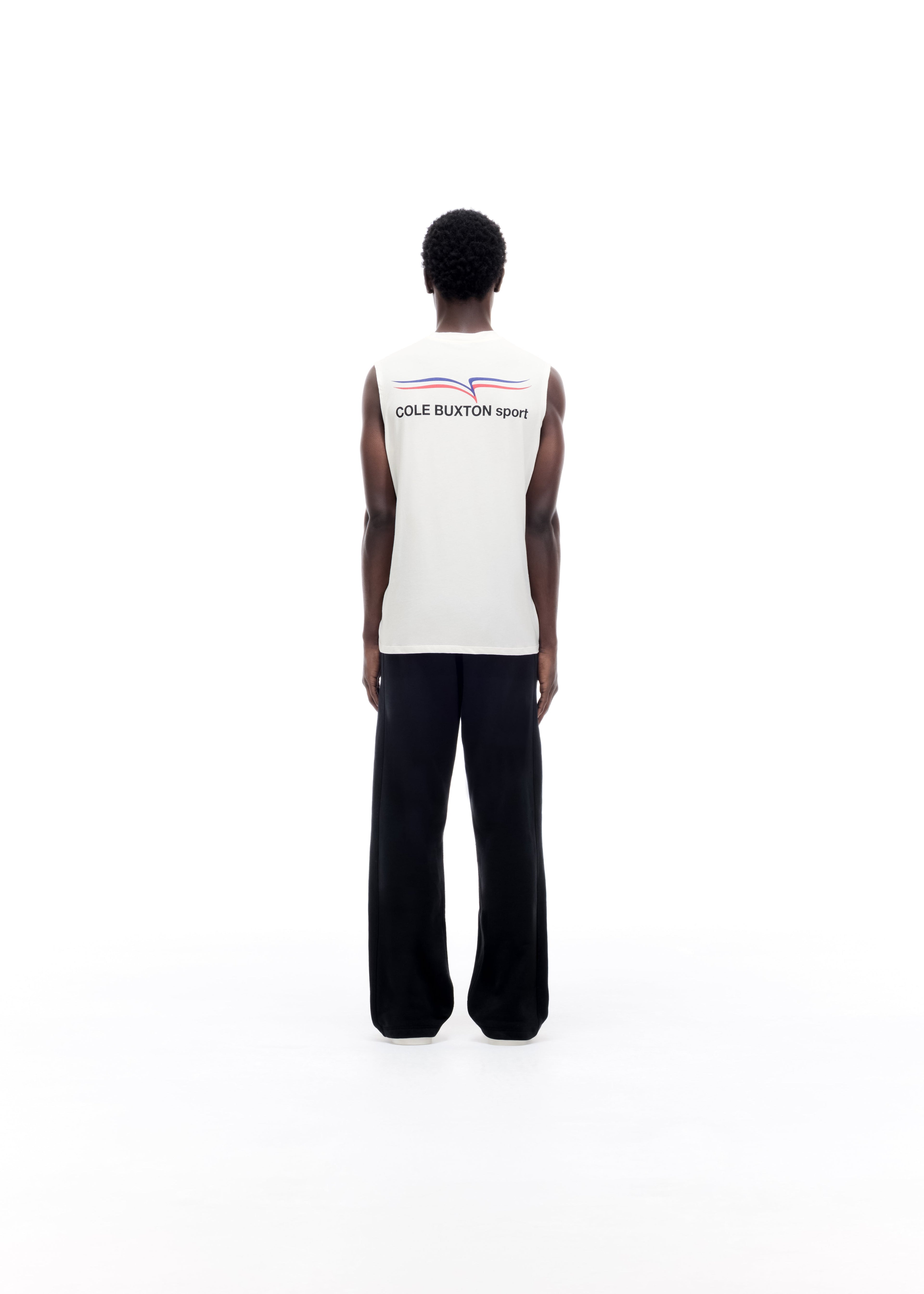 COLE BUXTON SPORT CUT OFF VEST - VINTAGE WHITE