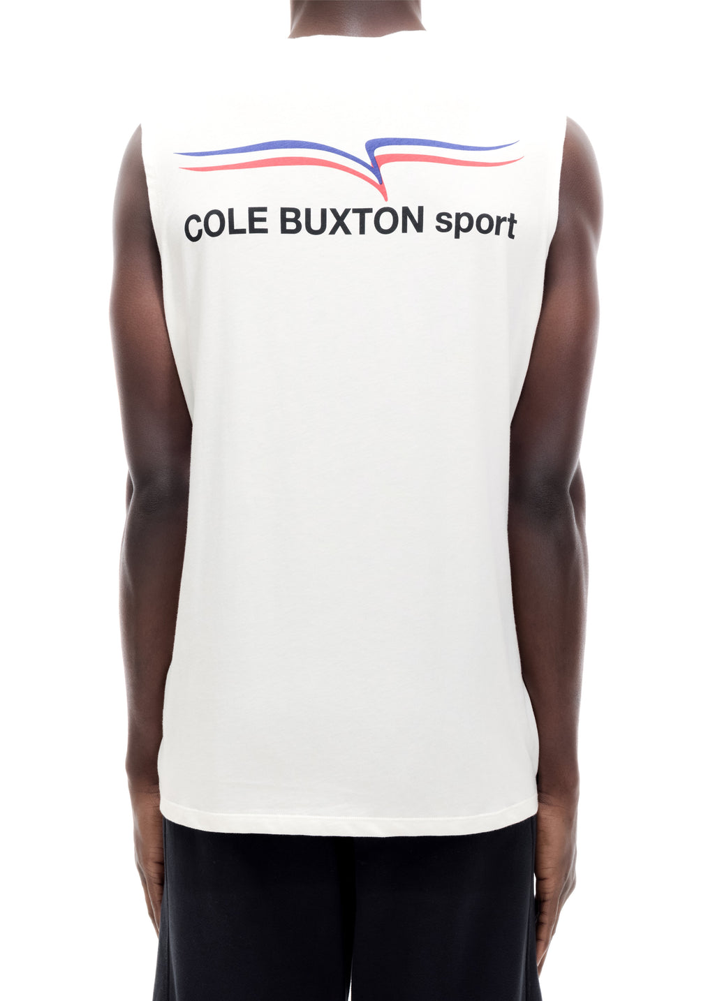 COLE BUXTON SPORT CUT OFF VEST - VINTAGE WHITE