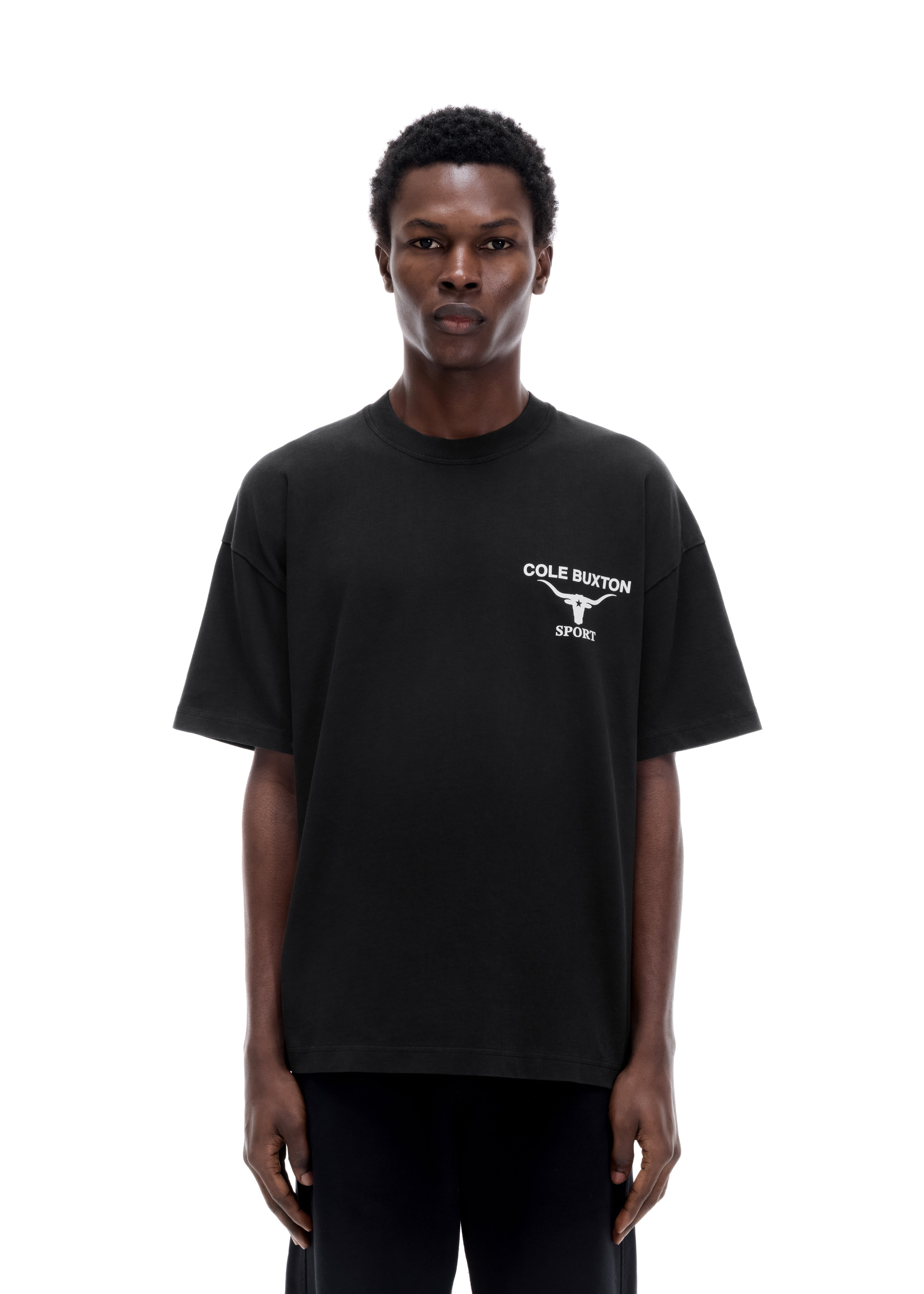 LONGHORN T-SHIRT - VINTAGE BLACK