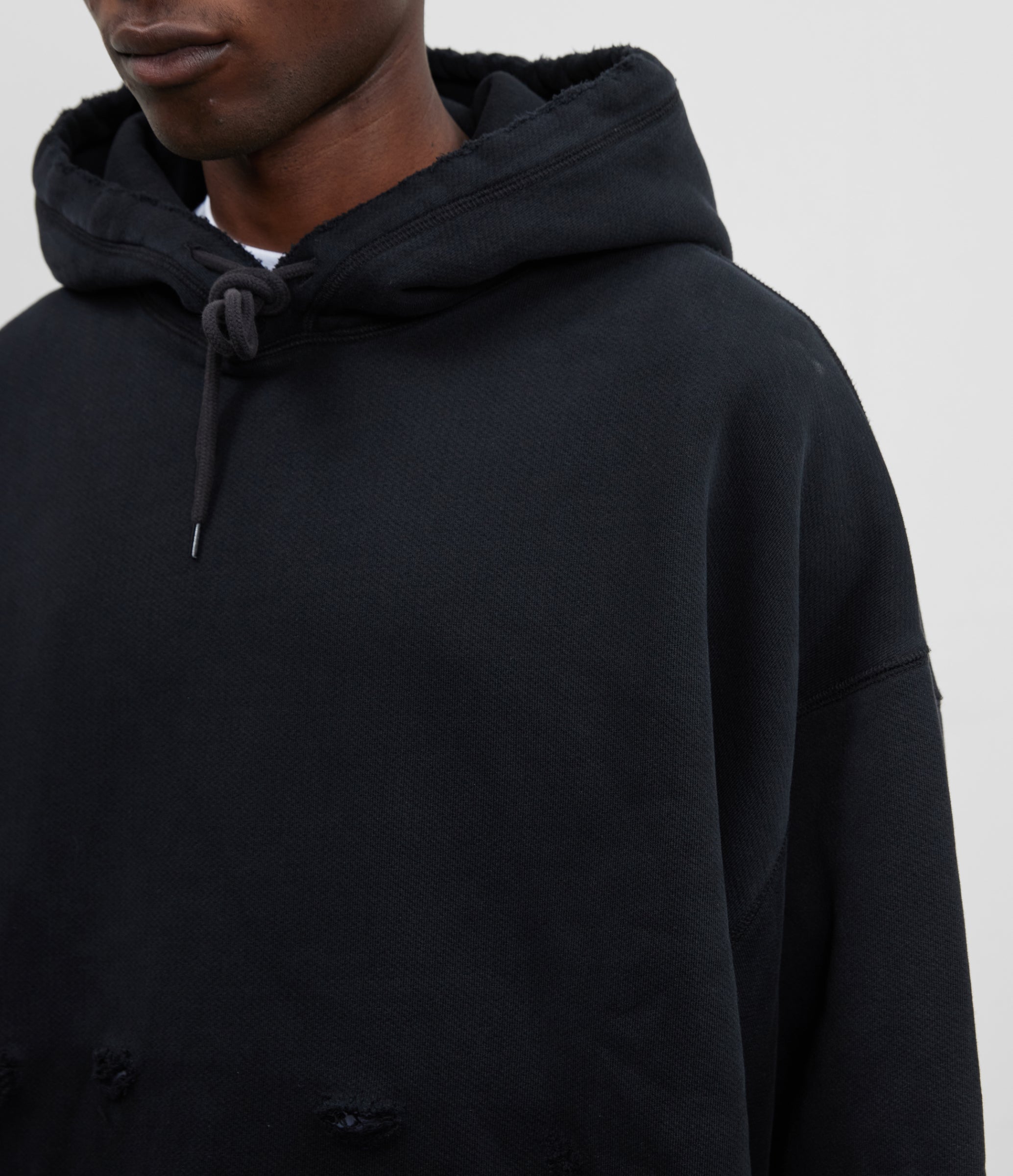 POCKET FADE HOODIE - VINTAGE BLACK