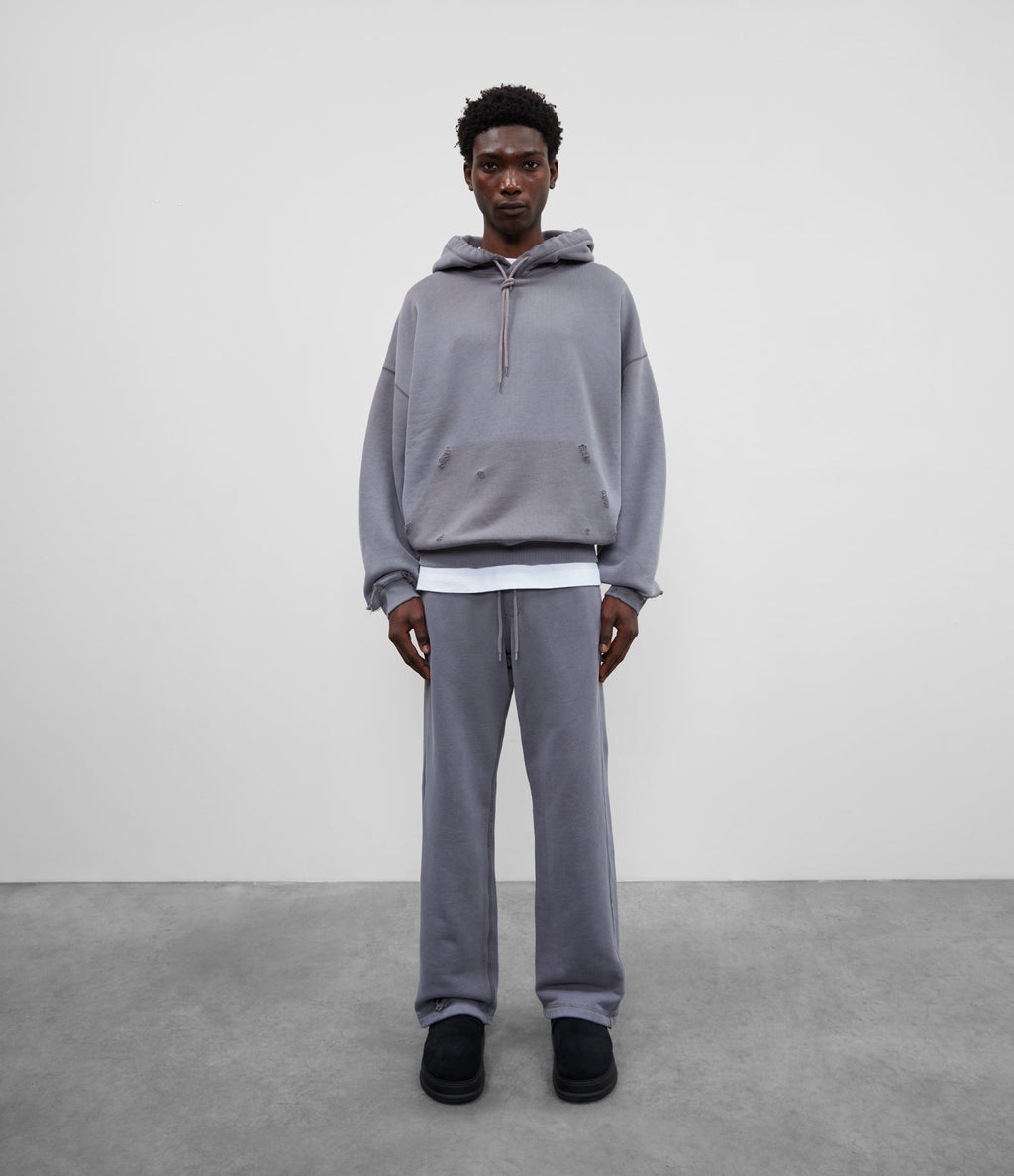 POCKET FADE HOODIE - GREY