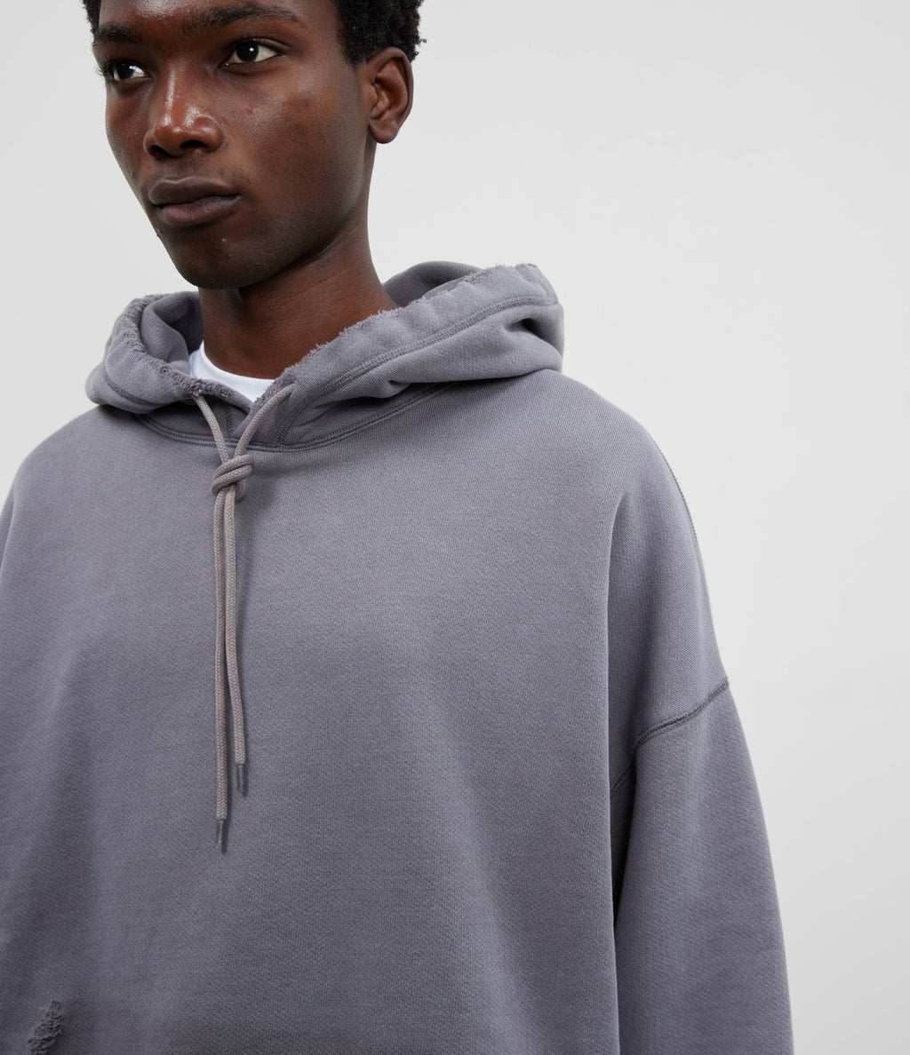 POCKET FADE HOODIE - GREY