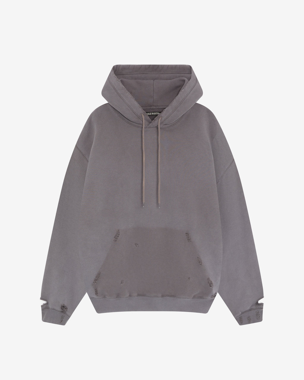POCKET FADE HOODIE - GREY