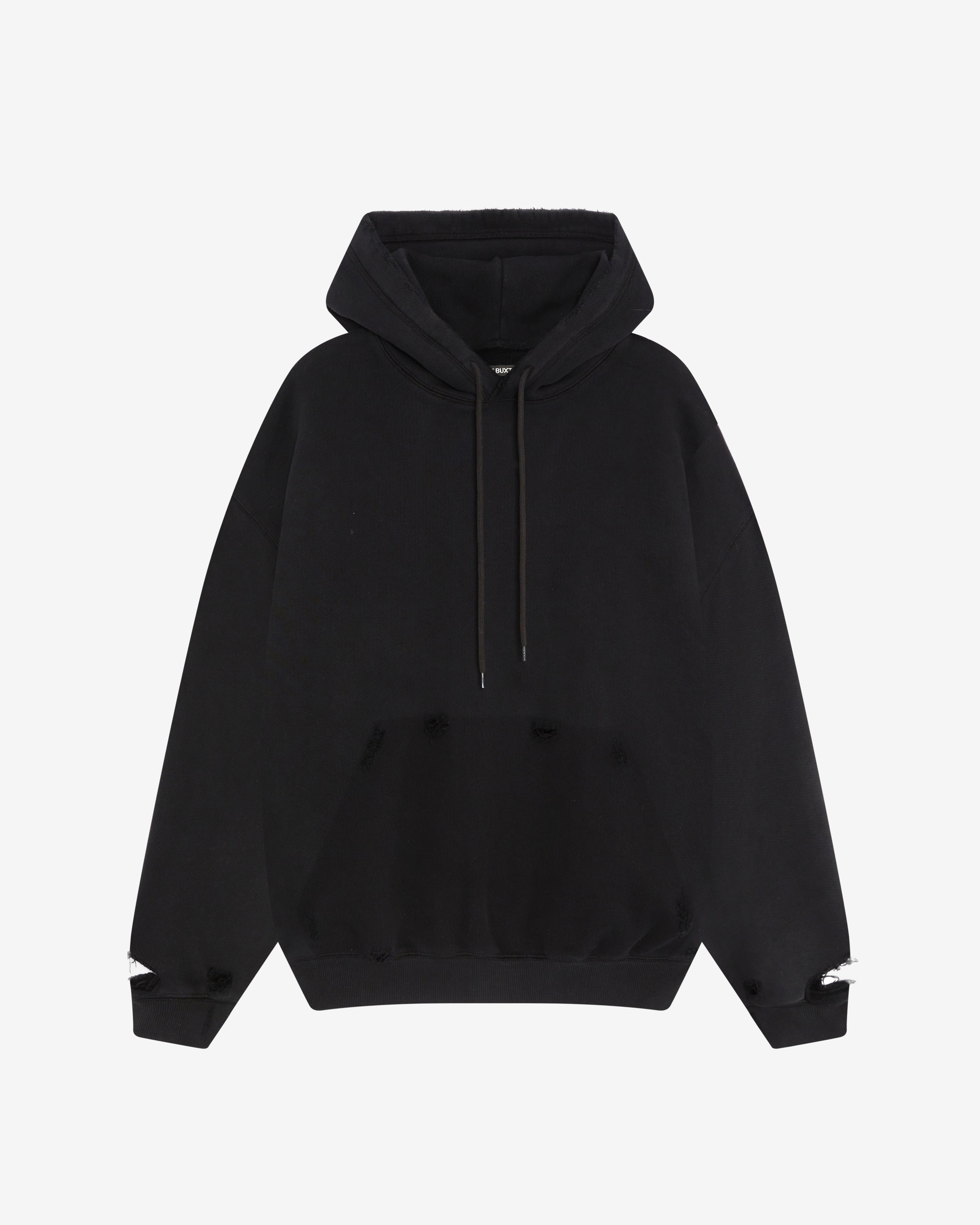 POCKET FADE HOODIE - VINTAGE BLACK