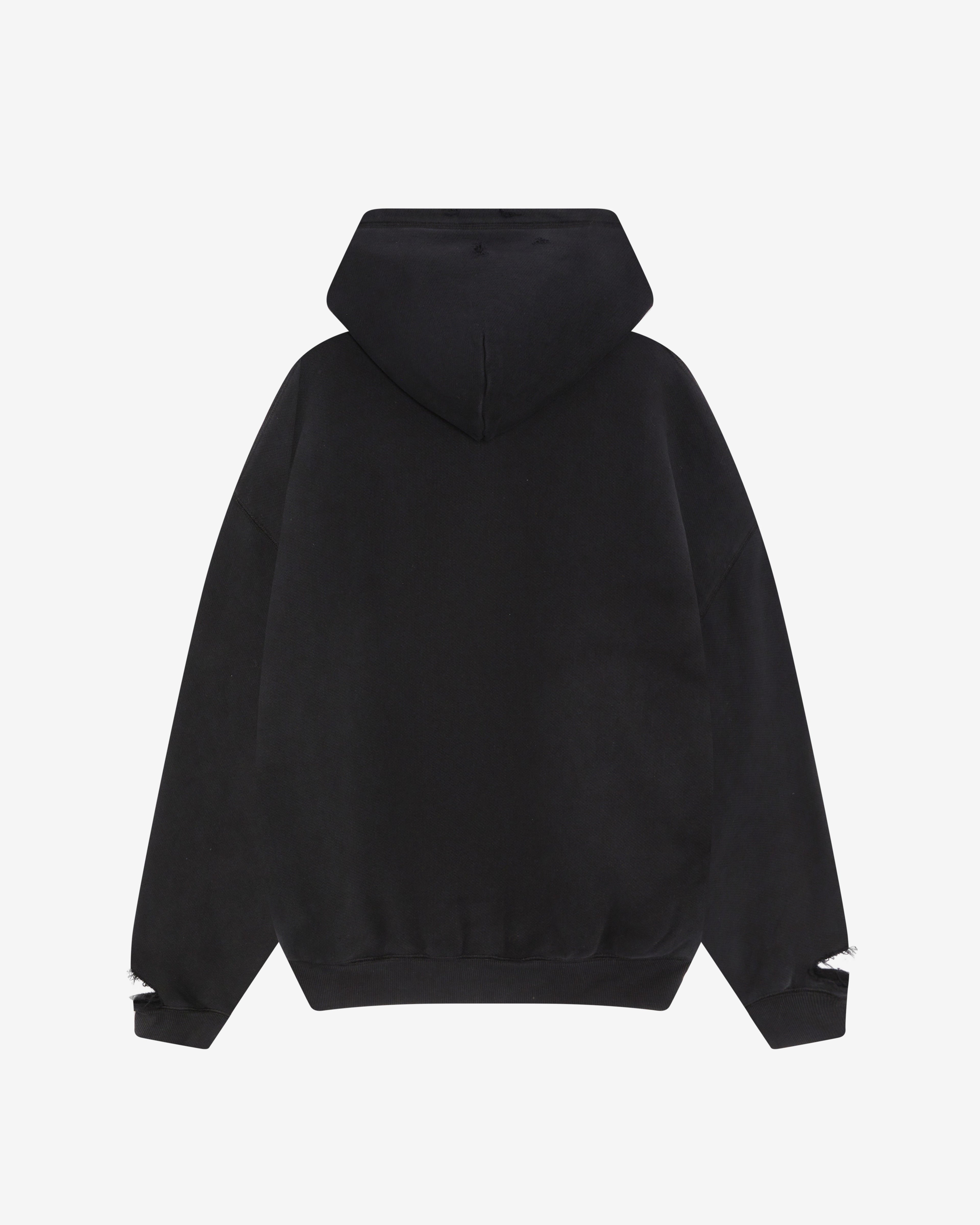 POCKET FADE HOODIE - VINTAGE BLACK