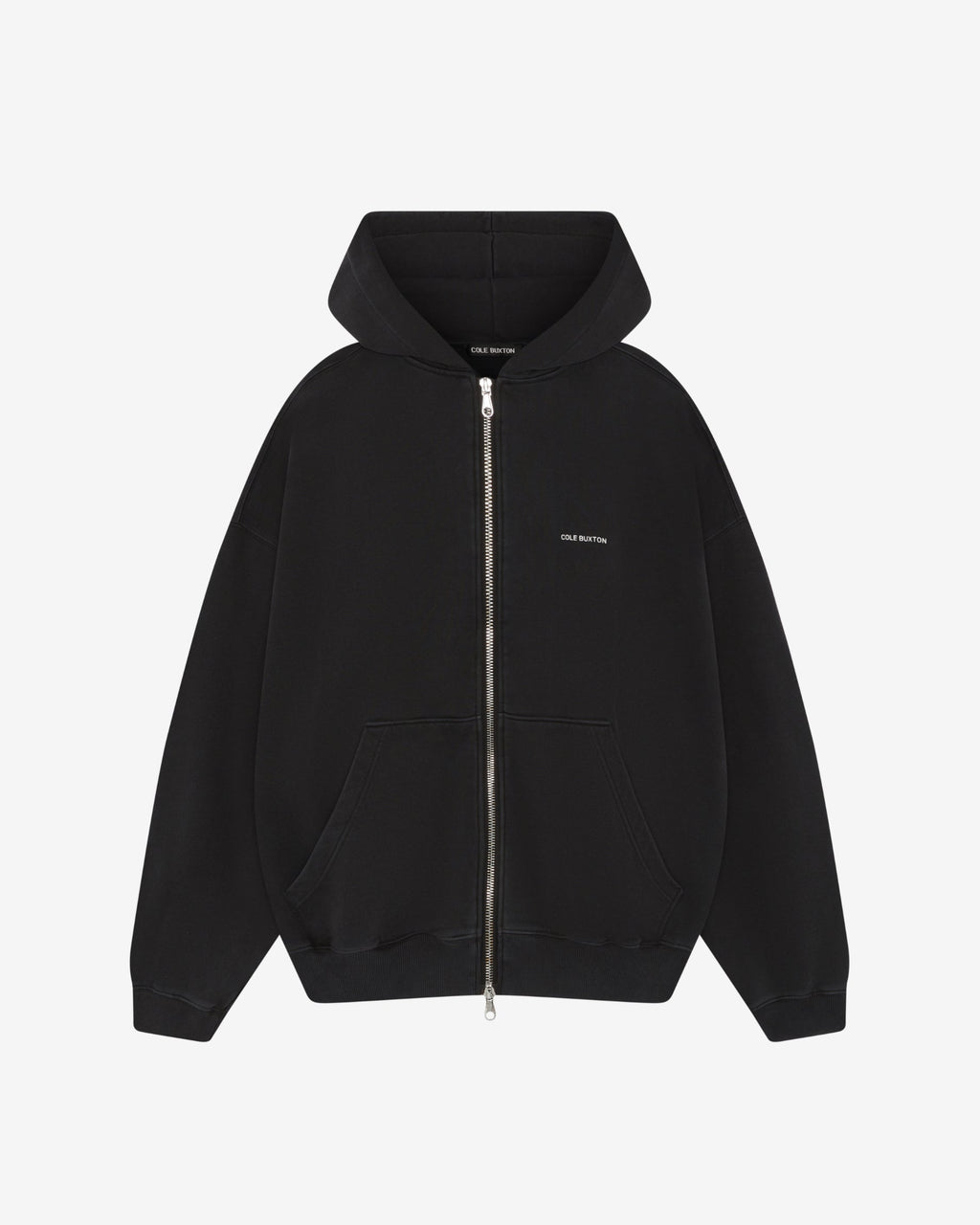 MINI LOGO ZIPPER HOODIE - VINTAGE BLACK