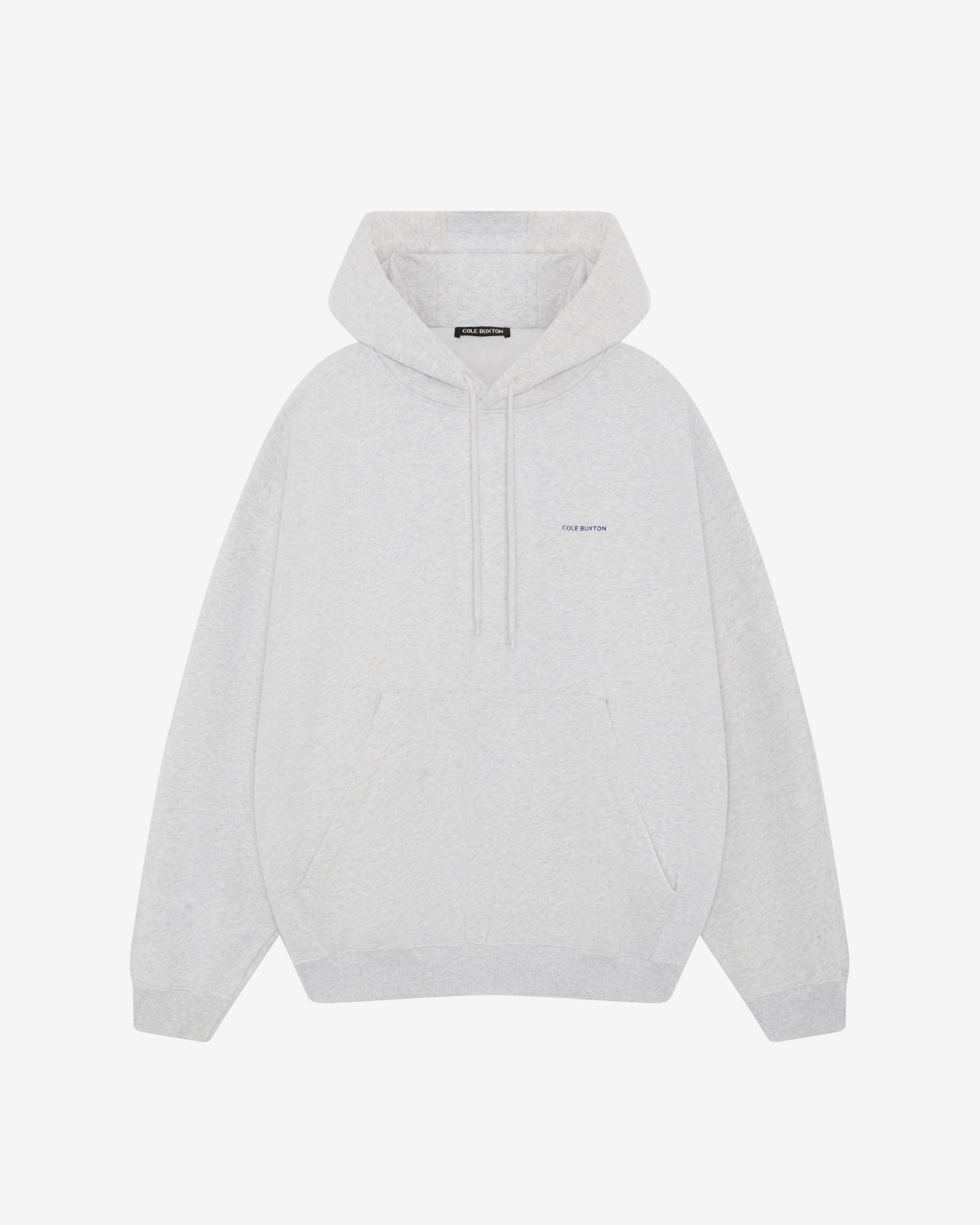 MINI LOGO HOODIE - HELLGRAU MELIERT