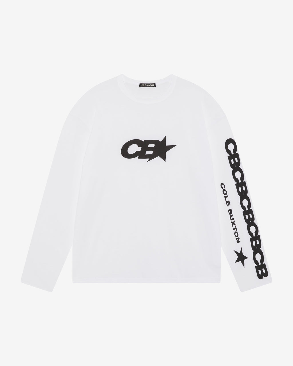 CB STAR RACING LONG SLEEVE - WHITE