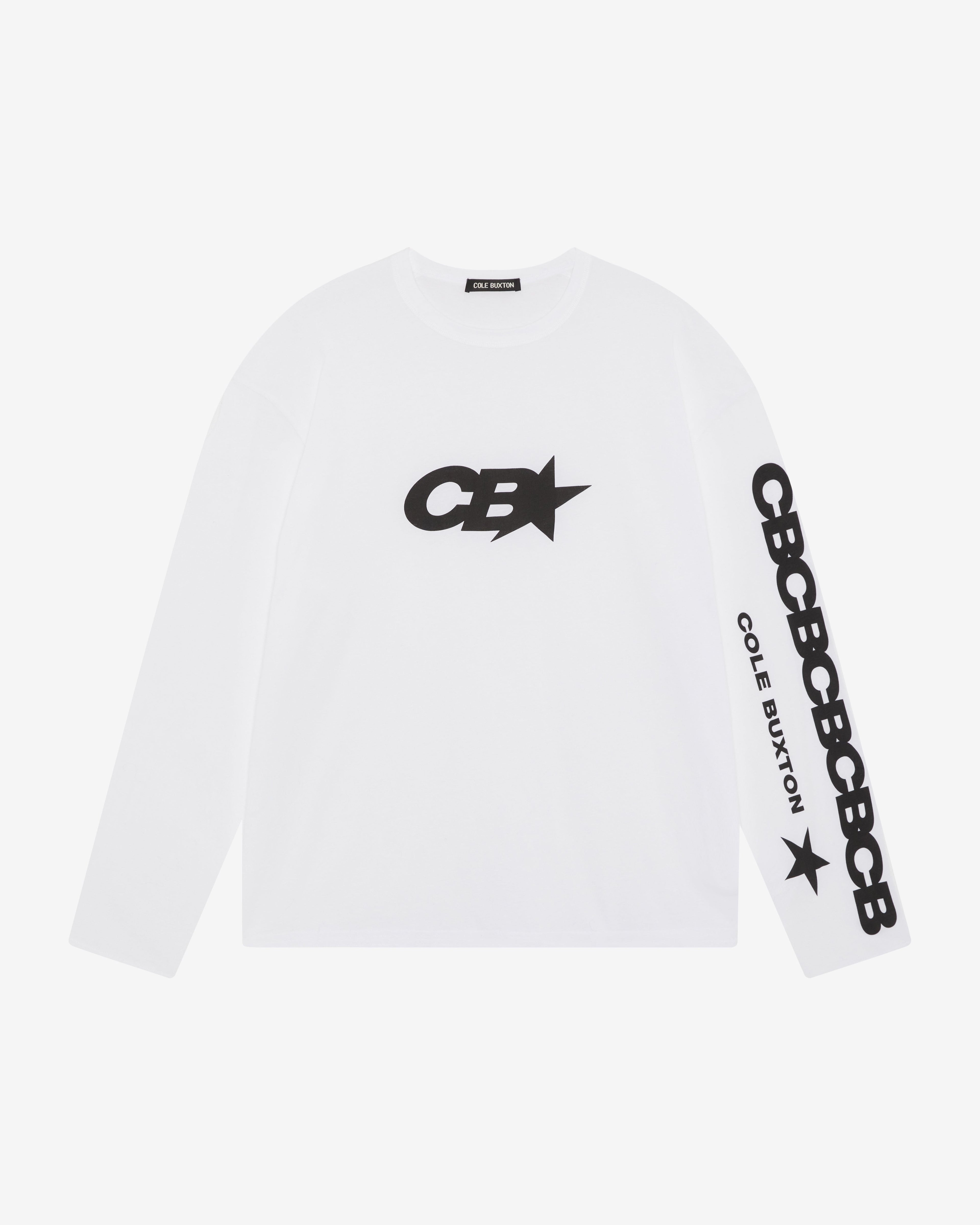 CB STAR RACING LONG SLEEVE - WHITE