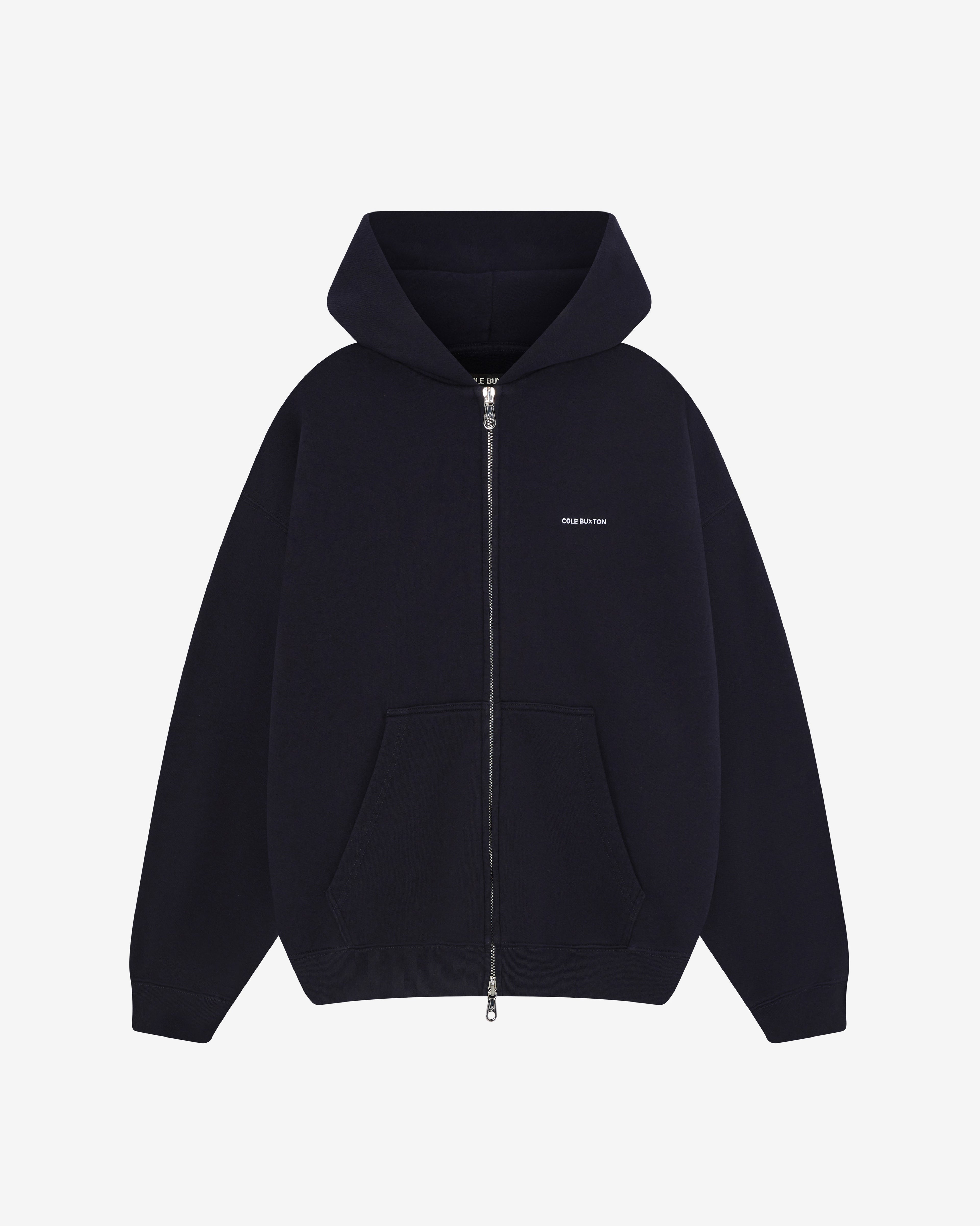 VINTAGE MINI LOGO ZIP HOODIE - VINTAGE NAVY