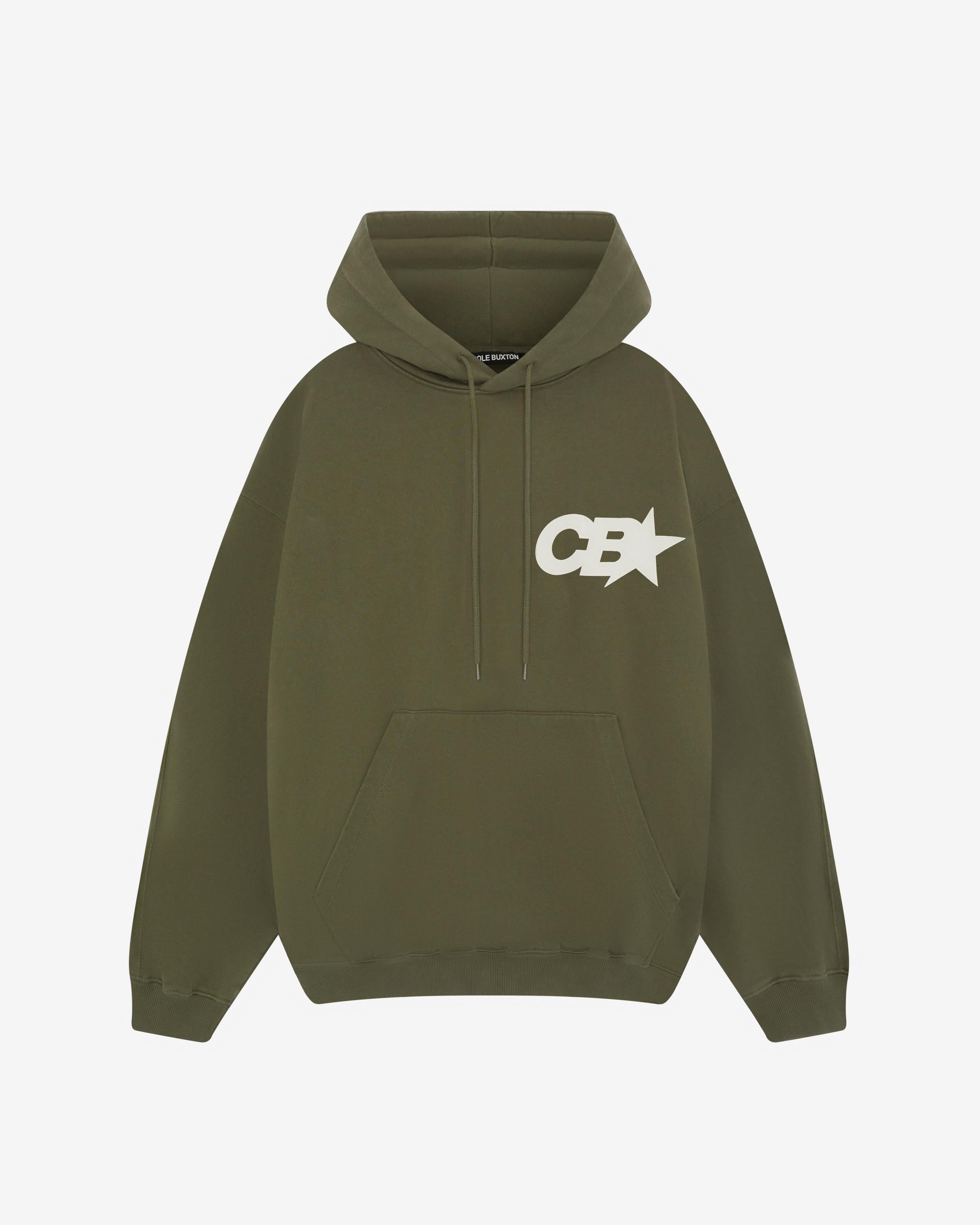 CB STAR RACING HOODIE - KHAKI