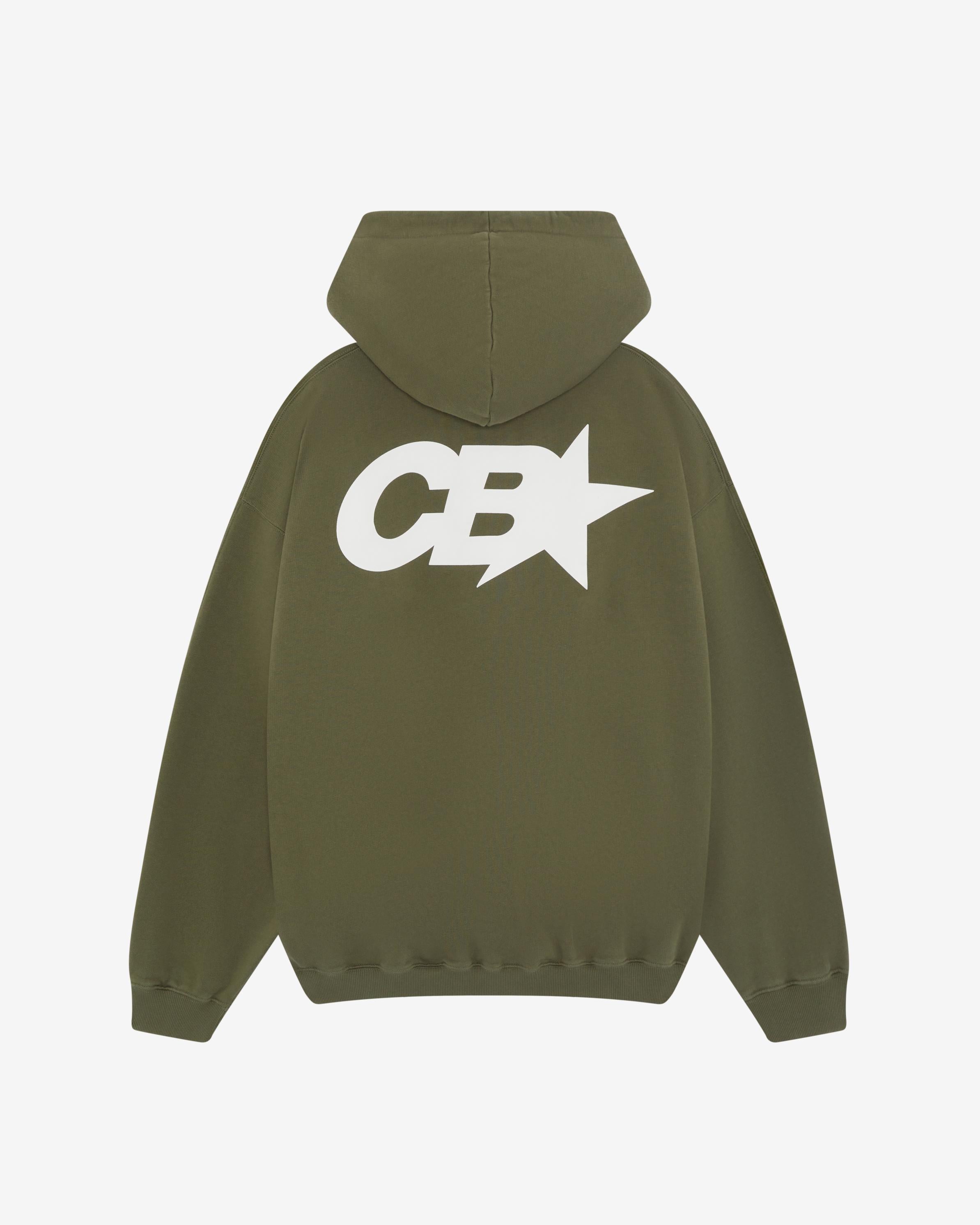 CB STAR RACING HOODIE - KHAKI