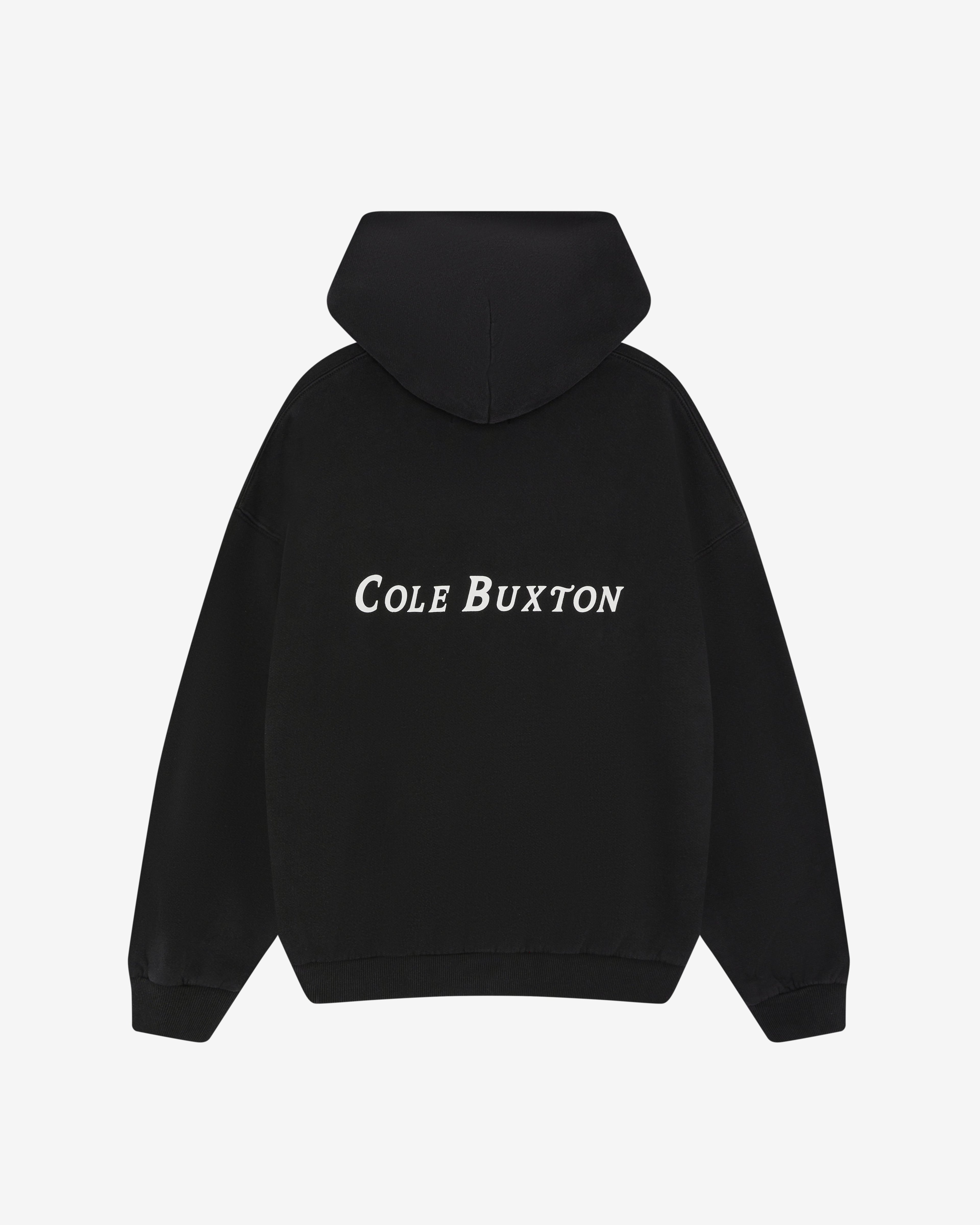 TWO STAR FLAG ZIPPED HOODIE - VINTAGE BLACK