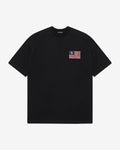 TWO STAR FLAG T-SHIRT - VINTAGE BLACK