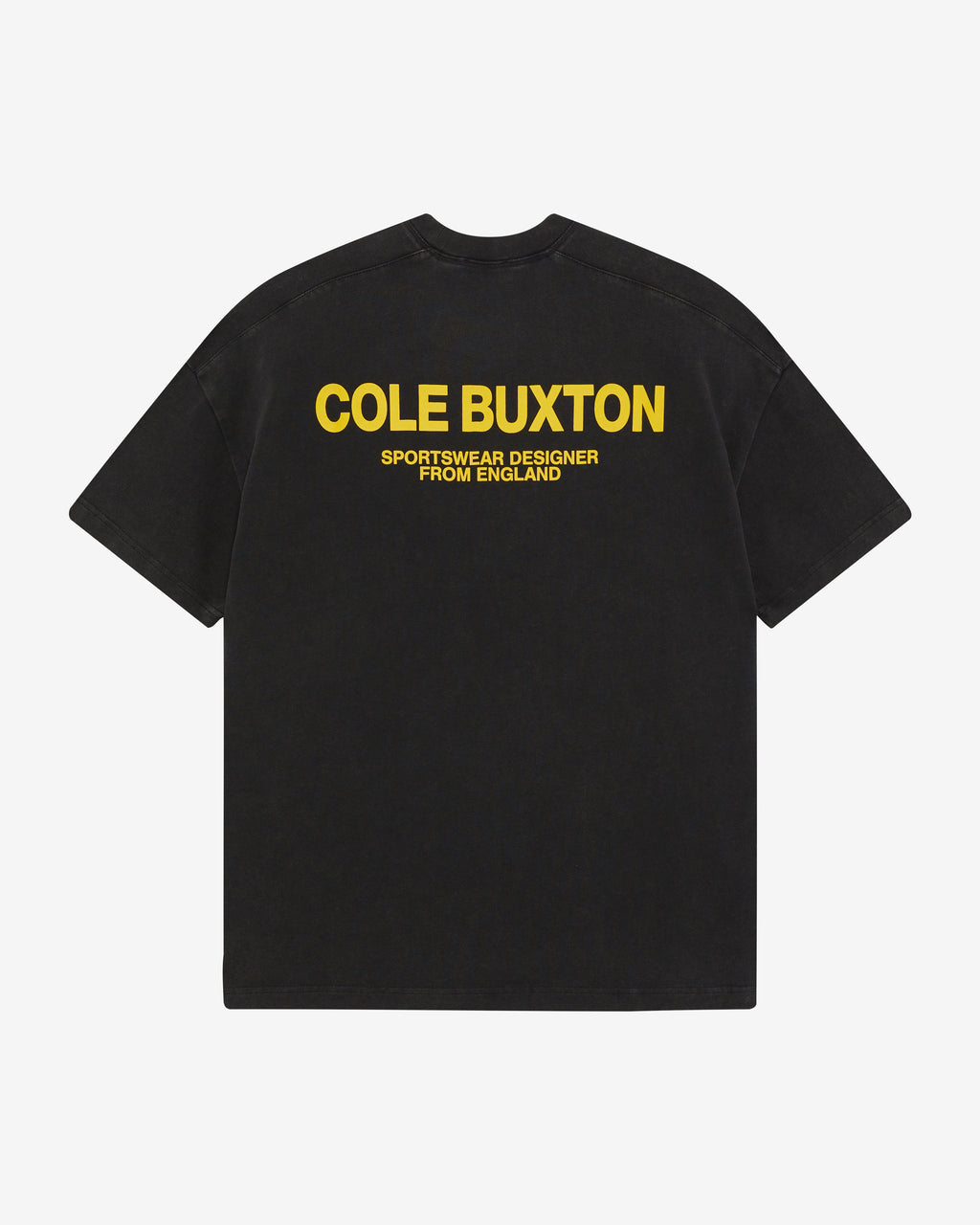 CB SPORTSWEAR T-SHIRT - VINTAGE BLACK / YELLOW