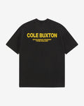CB SPORTSWEAR T-SHIRT - VINTAGE BLACK / YELLOW