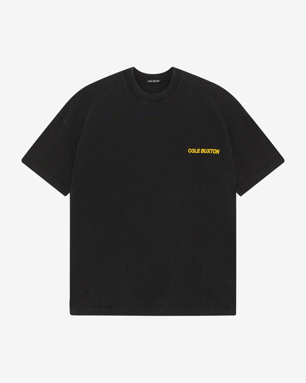 CB SPORTSWEAR T-SHIRT - VINTAGE BLACK / YELLOW