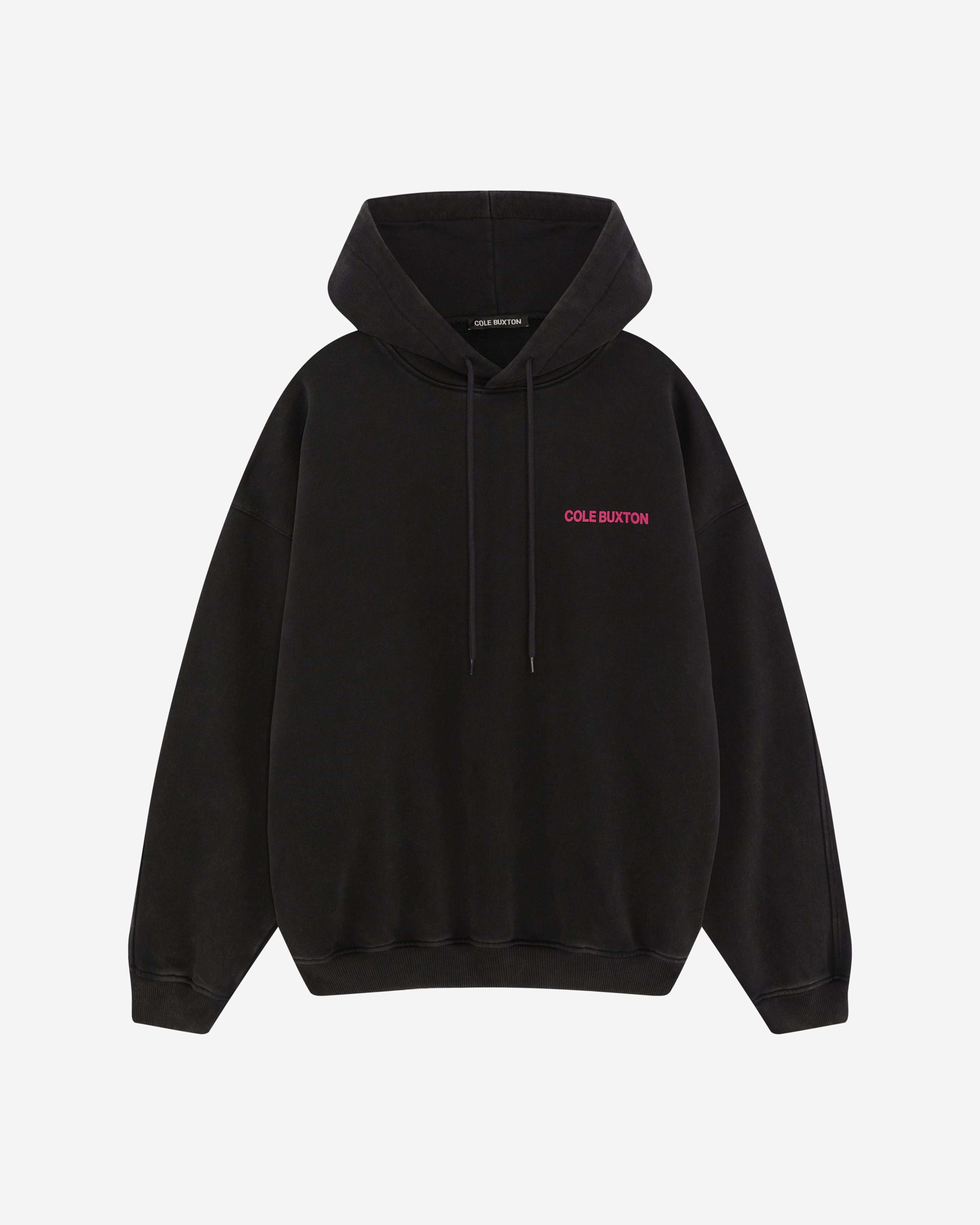 CB SPORTSWEAR HOODIE - VINTAGE BLACK / PINK