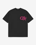 CB STAR T-SHIRT - VINTAGE BLACK / PINK