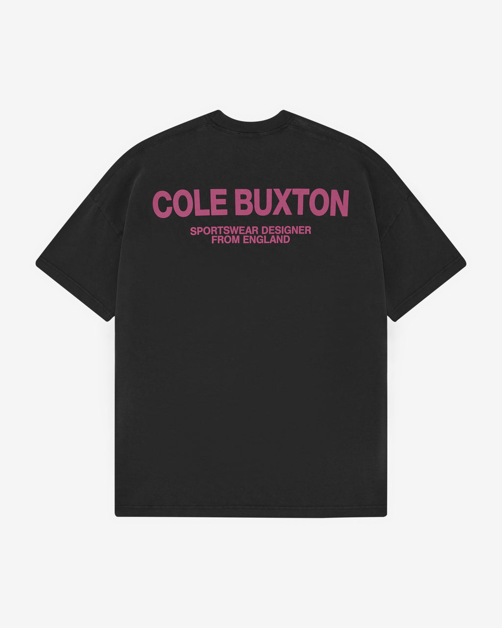 CB SPORTSWEAR T-SHIRT - VINTAGE BLACK / PINK